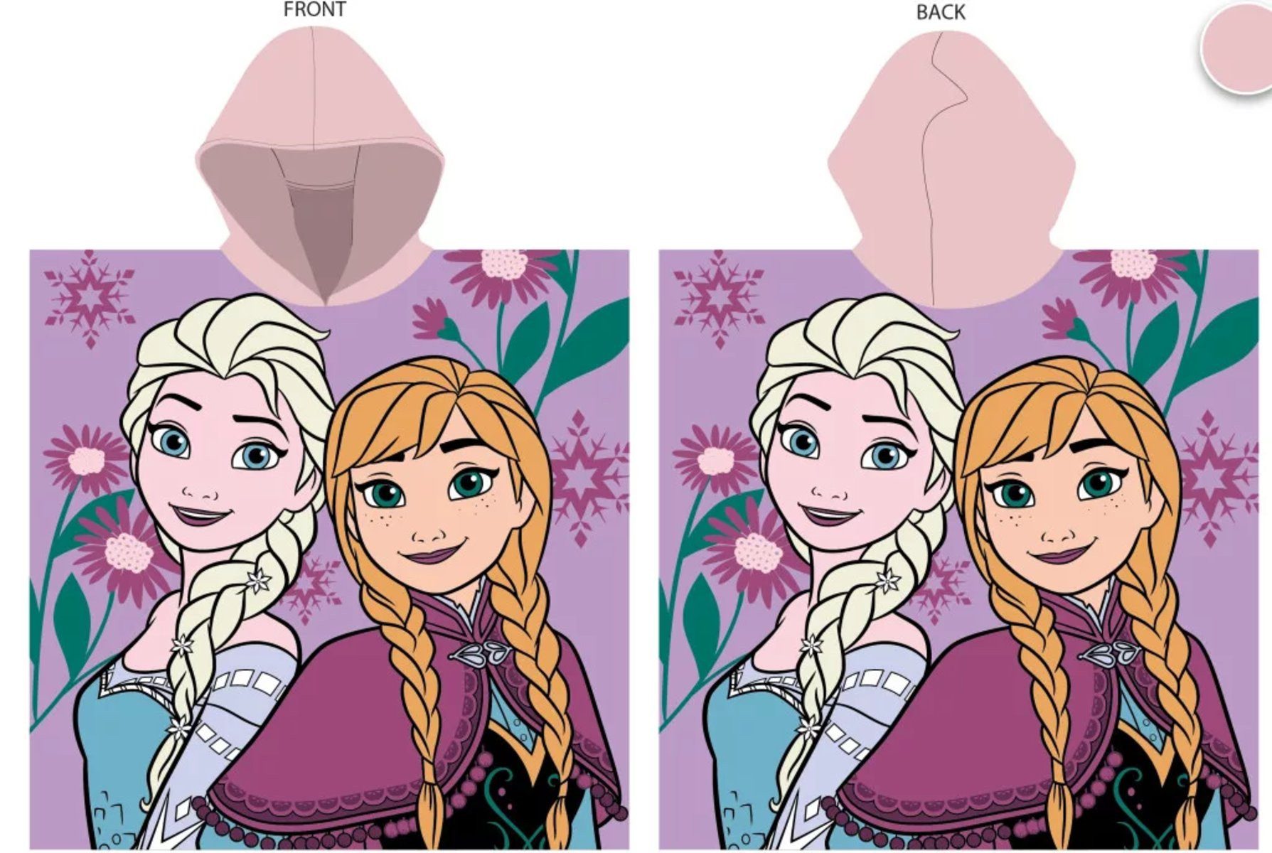 Disney Poncho Disney Frozen Handtuchponcho 50x100 cm (Fast Dry)