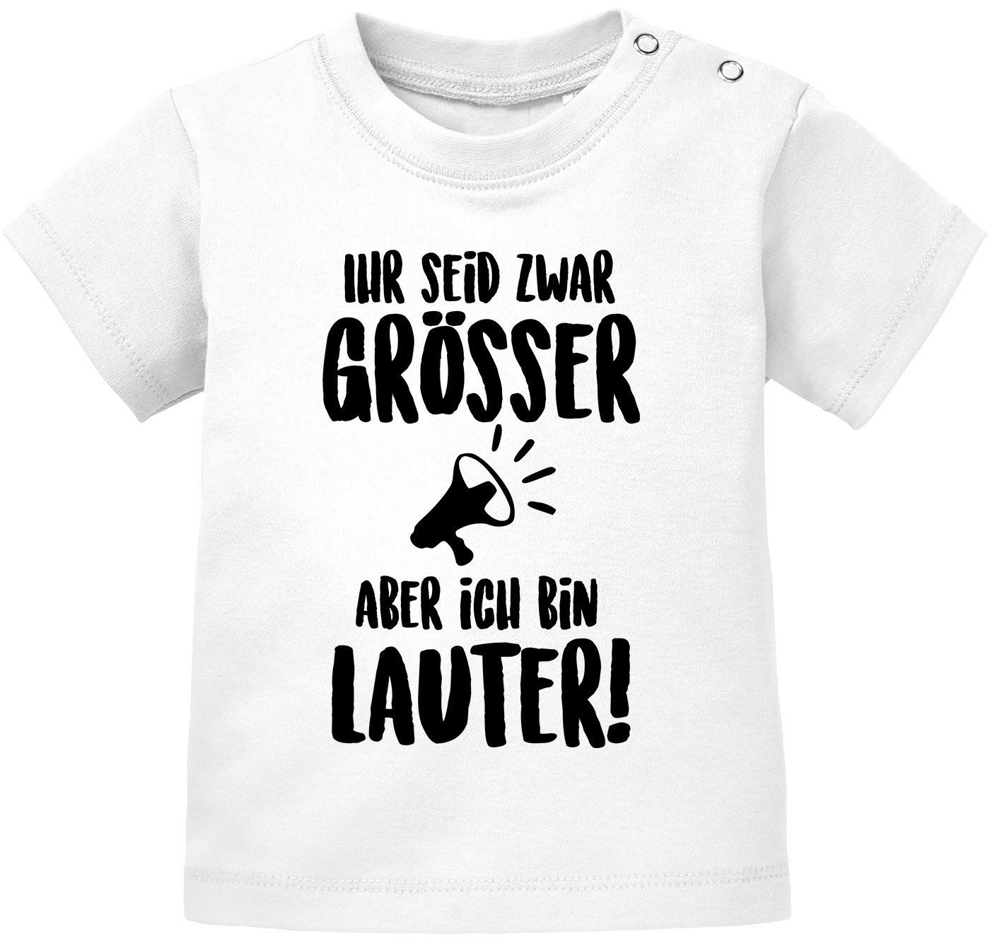 Print-Shirt Baby kurzarm T-Shirt Ich bin lauter Babyshirt Bio Baumwolle Jungen