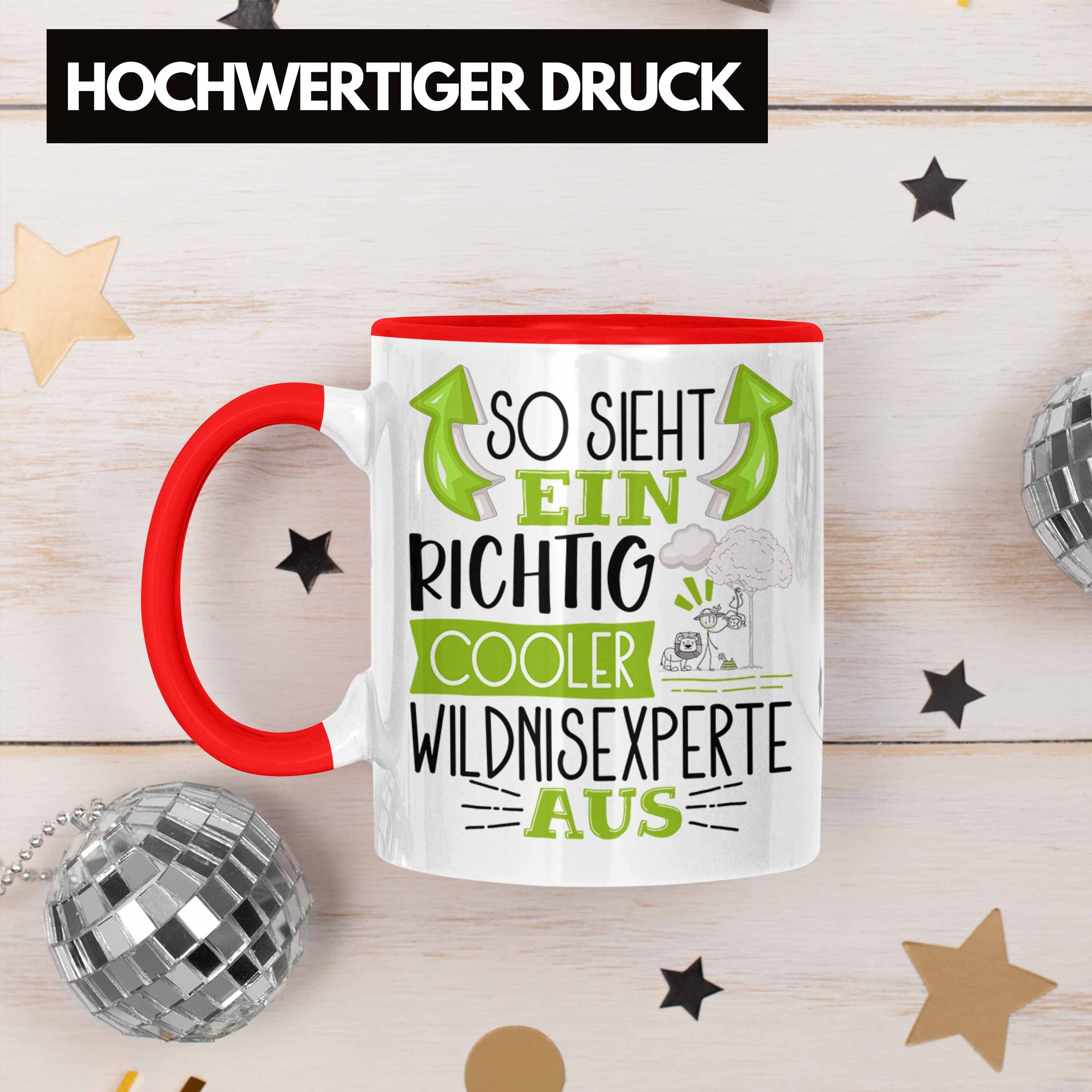 für Rot Tasse Geschenk Ein Richtig Aus Sieht Tasse Trendation So Cooler Wildnisexperte Wild