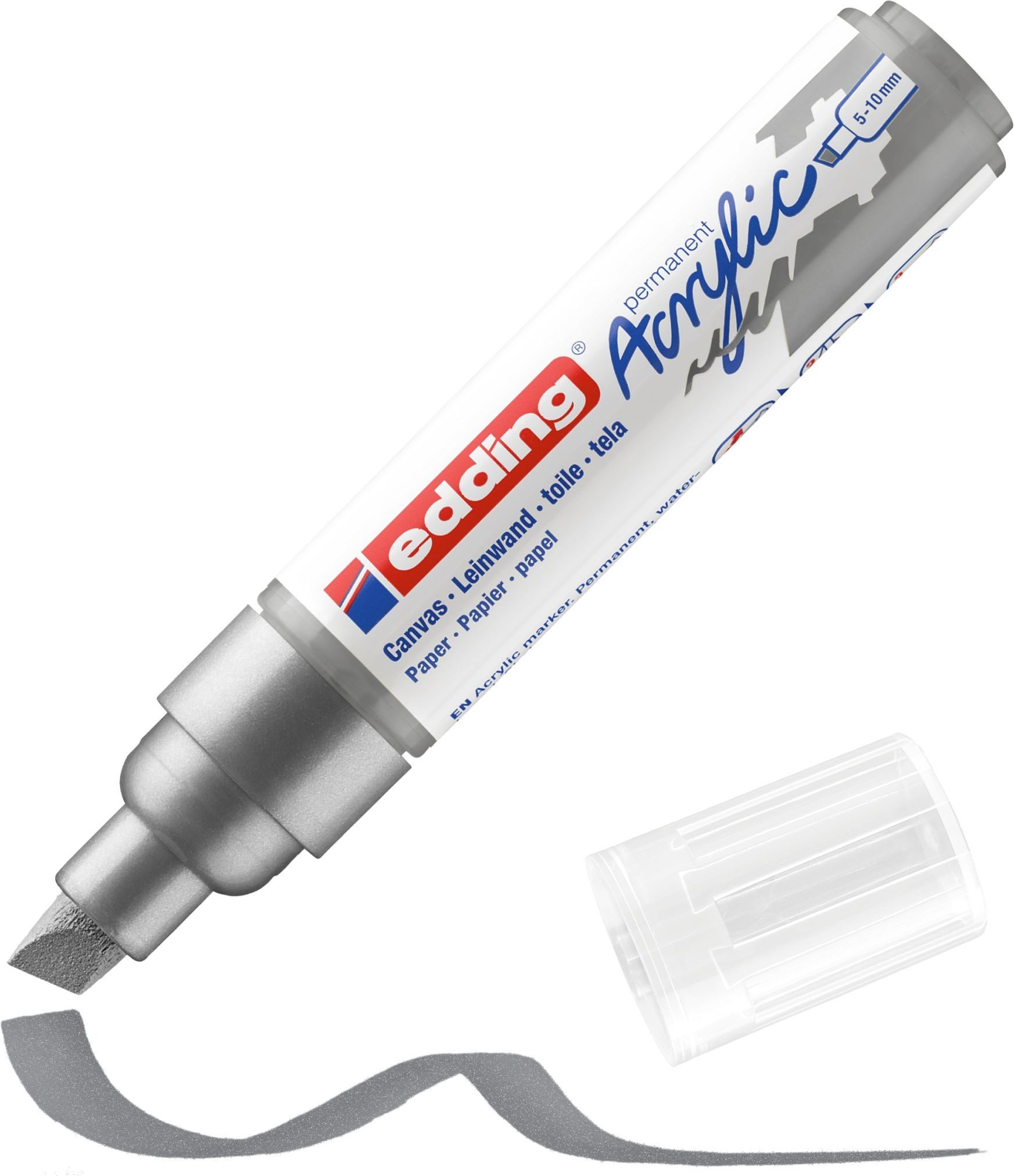 edding Marker Acrylmarker edding 5000 breit silber