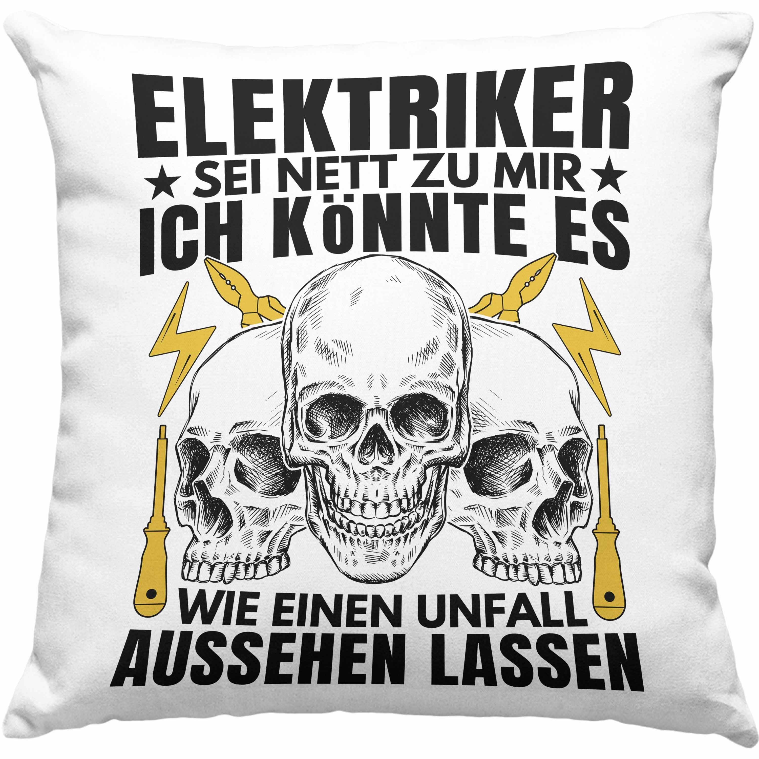 Trendation Dekokissen Trendation Elektriker Kissen Geschenk