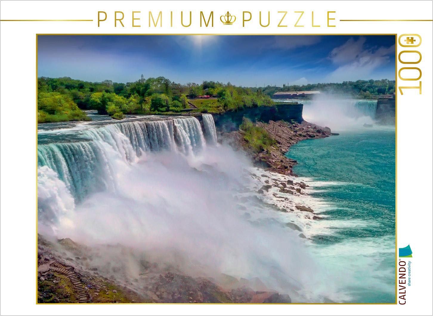 CALVENDO Puzzle CALVENDO Puzzle Niagarafälle - American Falls und Horseshoe Fall, 100, 1000 Puzzleteile