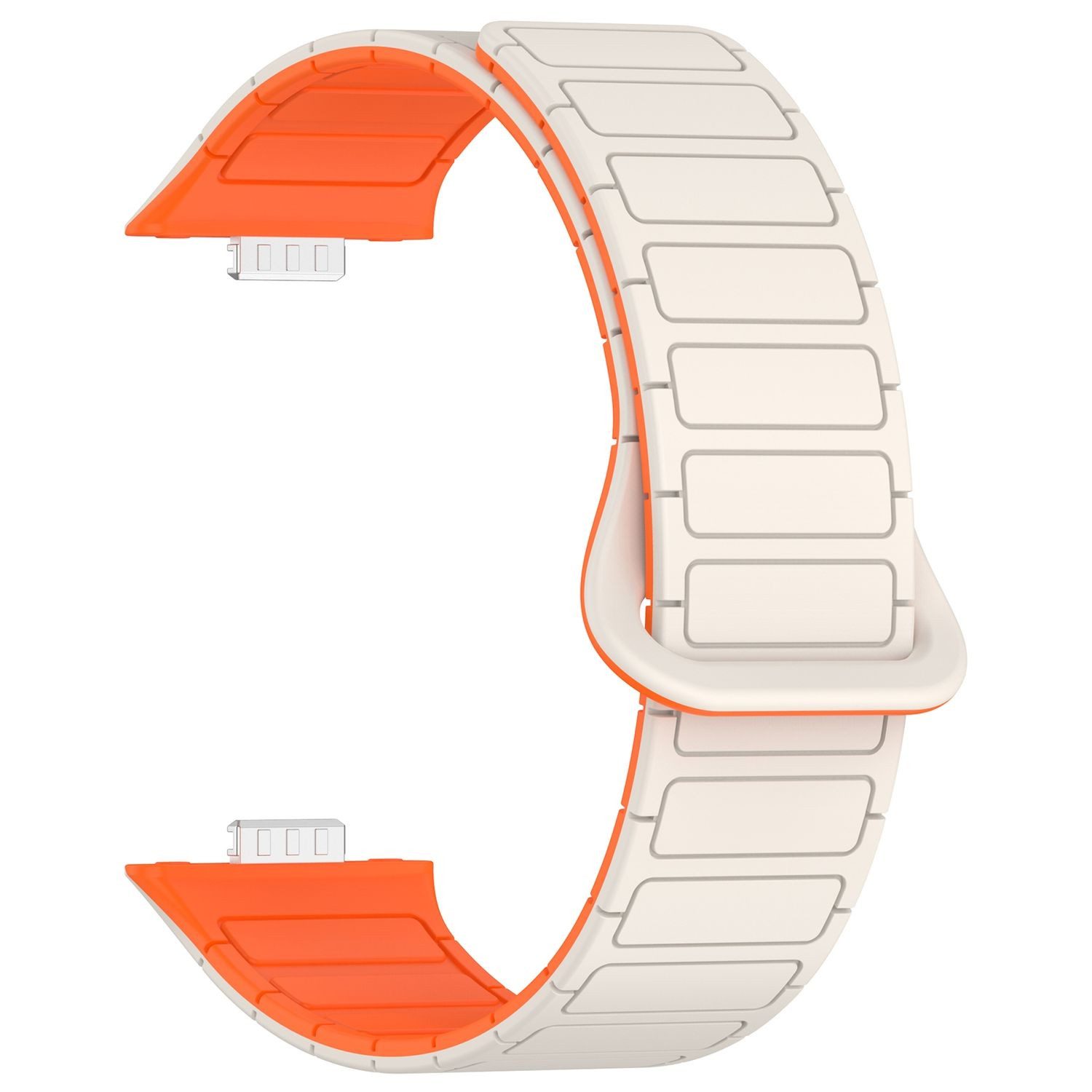 Wigento Smartwatch-Armband Silikon Magnetisch für Huawei Watch Fit 5 4 / Fit 5 4 Pro 3 Verschluss, Outdoor Armband, Verstellbar – Bild 4 von 5