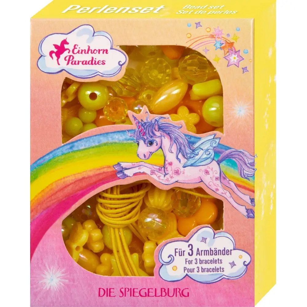 COPPENRATH DIE SPIEGELBURG Schmuckset Perlenset Gelb - Einhorn-Paradies