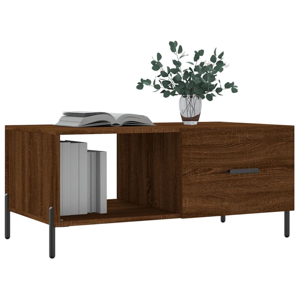 vidaXL Couchtisch Couchtisch Braun Eichen-Optik 90x50x40 günstig online kaufen
