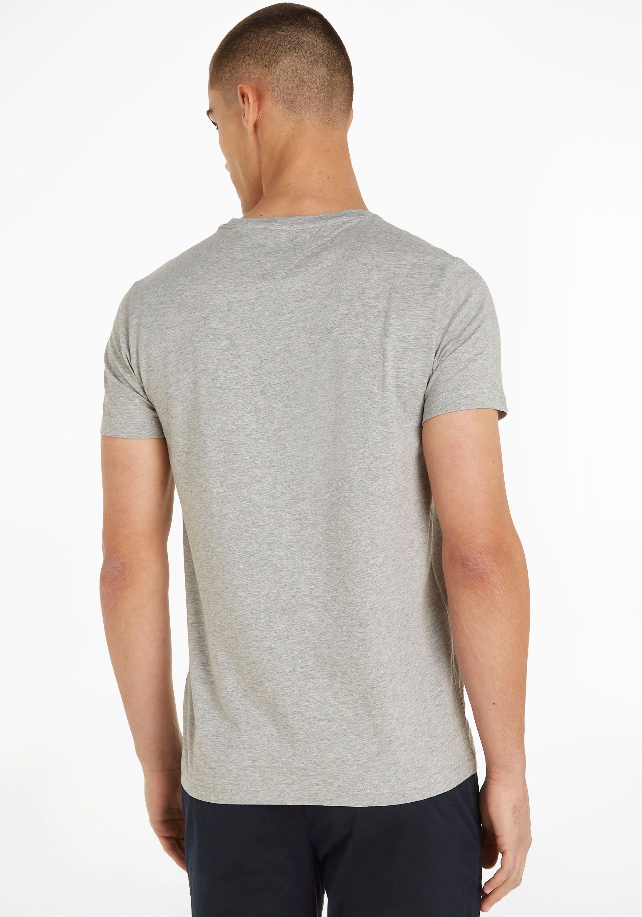 T-Shirt grey T-Shirt Stretch RH Slim melange Tommy Hilfiger