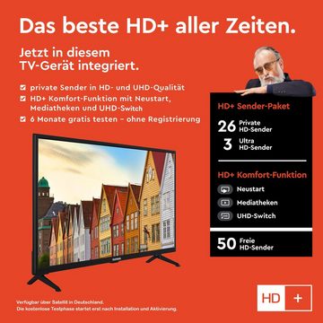 Telefunken XF32SN550SD LCD-LED Fernseher (80 cm/32 Zoll, Full HD, Smart TV, HDR, Triple-Tuner - 6 Monate HD+ gratis)