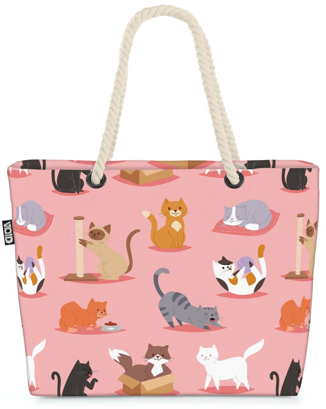 Haus-Tiger Futter VOID Bag Strandtasche Katzen Beach Spielzeug (1-tlg), Katzen-Rasse Kätzchen Haus-Tier