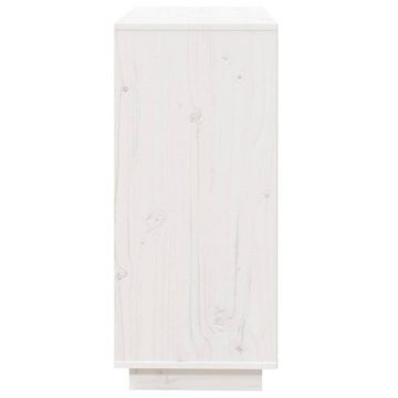 vidaXL Sideboard Sideboard Weiß 74x35x80 cm Massivholz Kiefer (1 St)