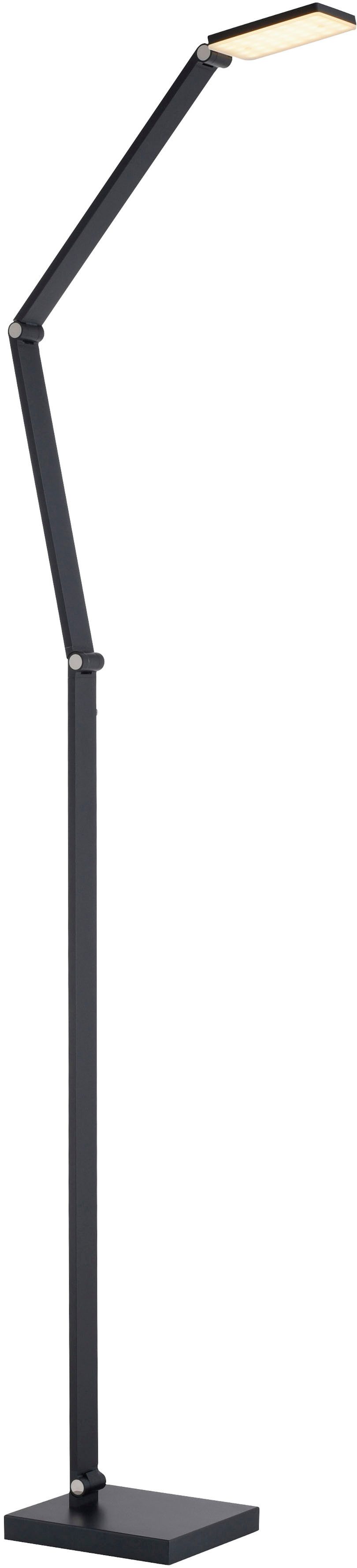 Paul Neuhaus LED Stehlampe SAMSKY, Farbsteuerung, LED fest integriert, warmweiß - kaltweiß, Tastdimmer, CCT 2700-5000K, Memory, Höhenverstellbar