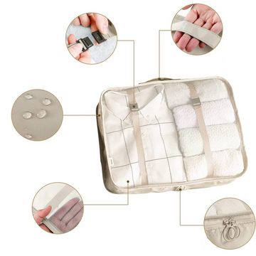 Lubgitsr Kofferorganizer Koffer Organizer set, Packing Cubes Kleidertaschen Schuhbeutel (1-tlg)