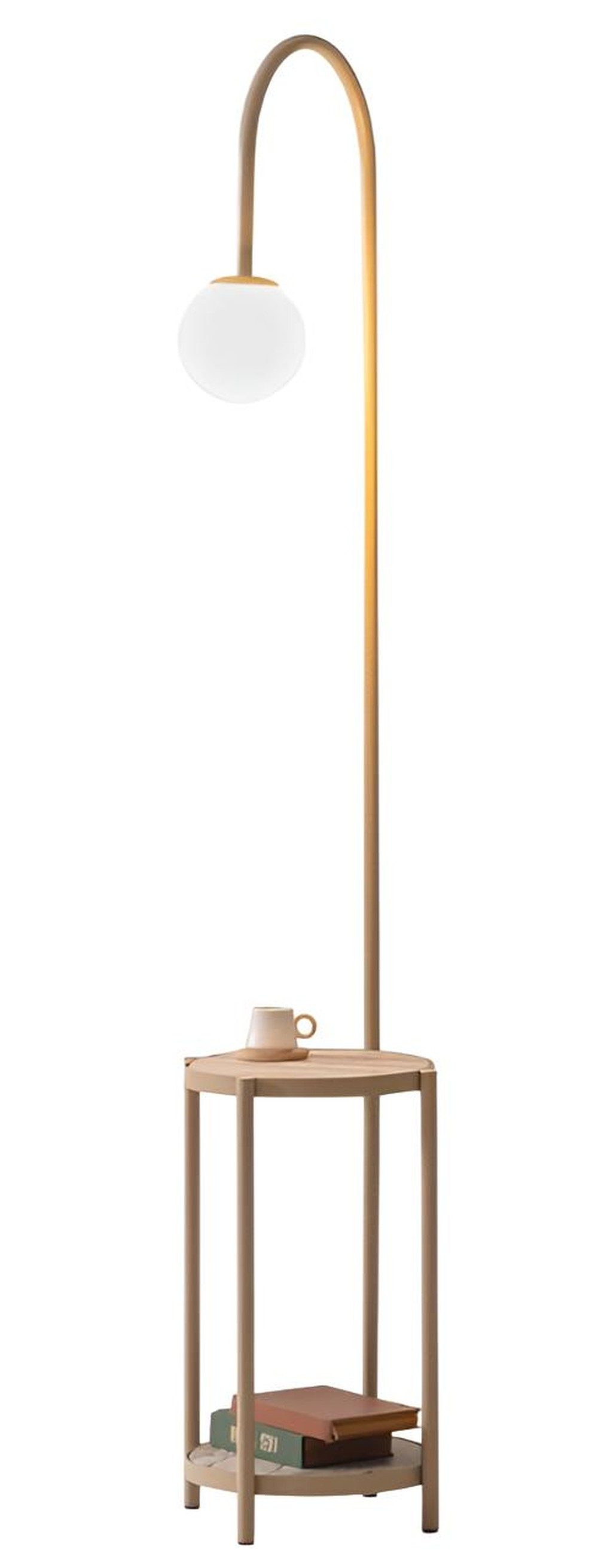 JVmoebel Stehlampe JVMoebel Stehlampe mit Marmor-Lampenschirm in Beige, Ohne Leuchtmittel, Kaltweiß, Warmweiß, Tageslichtweiß, Made in Europa