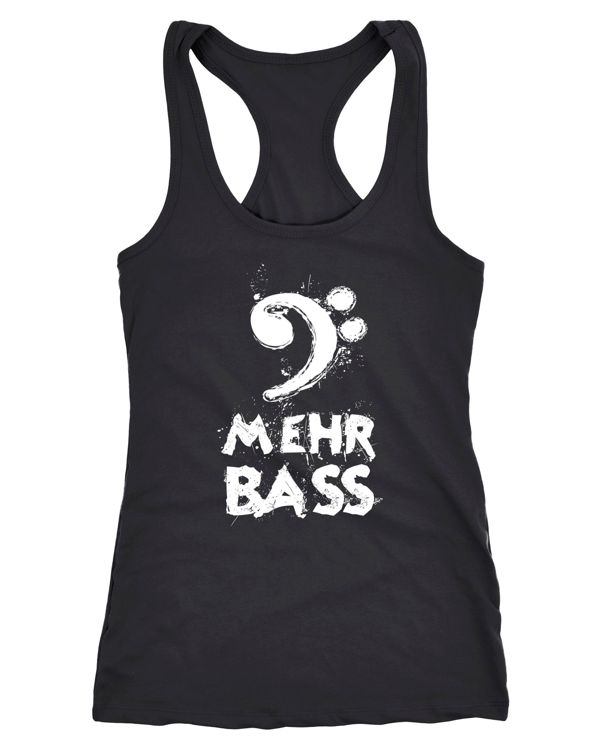 MoonWorks Tanktop Damen Tanktop Mehr Bass Dance Tanzen Moonworks®