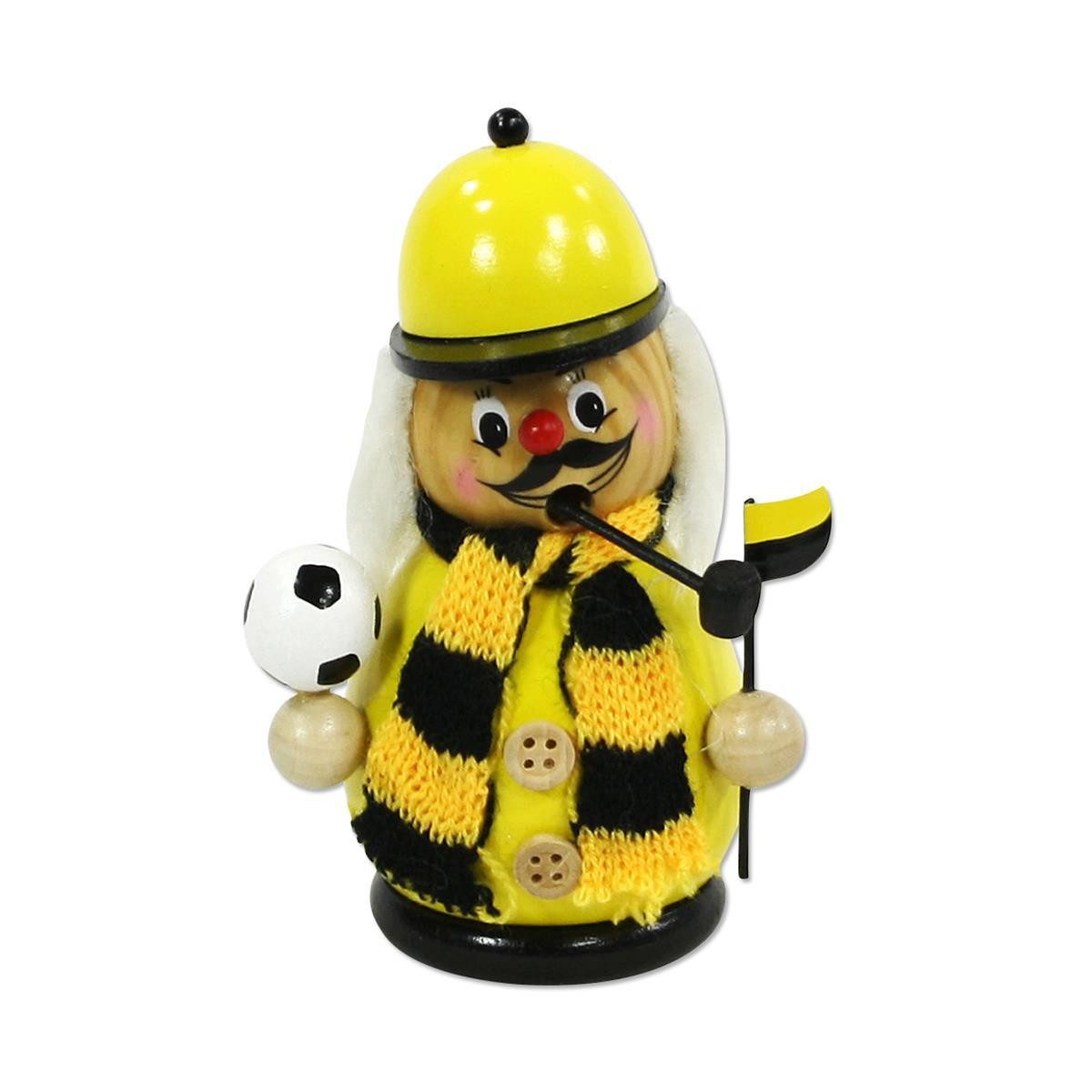 Dekohelden24 Räuchermännchen Räuchermann Fussballer in verschiedenfarbigen Outfit´s, Größe ca. 12, (1 St)