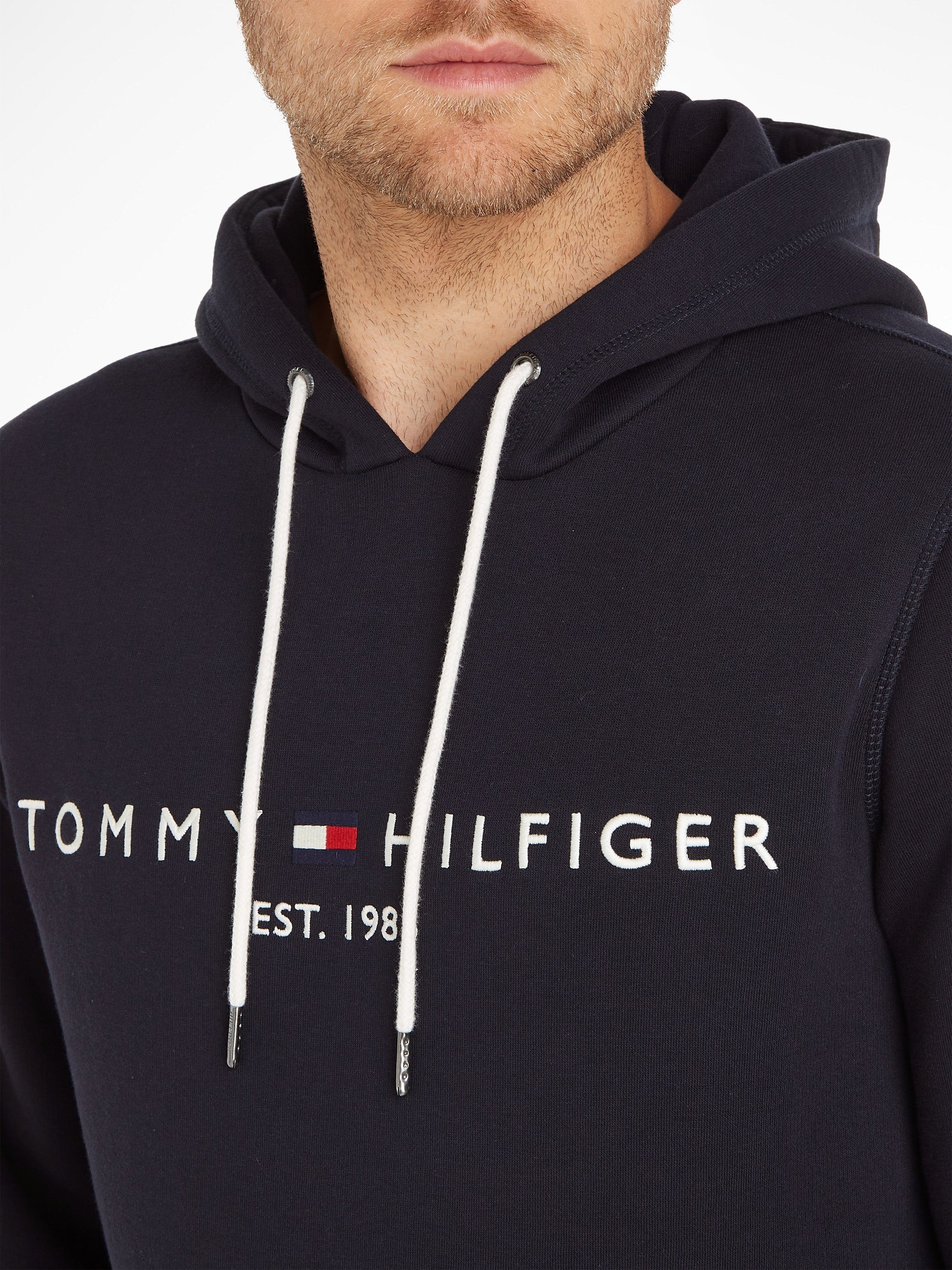 Tommy Hilfiger Kapuzensweatshirt TOMMY LOGO HOODY Baumwoll-Mix