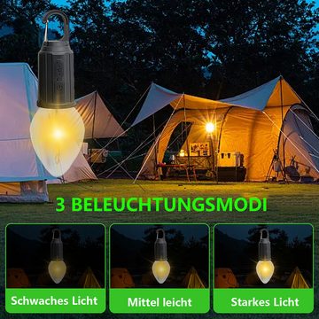 GelldG Laterne Campinglampe, USB C Aufladbar für Camping, Angeln, Notfall