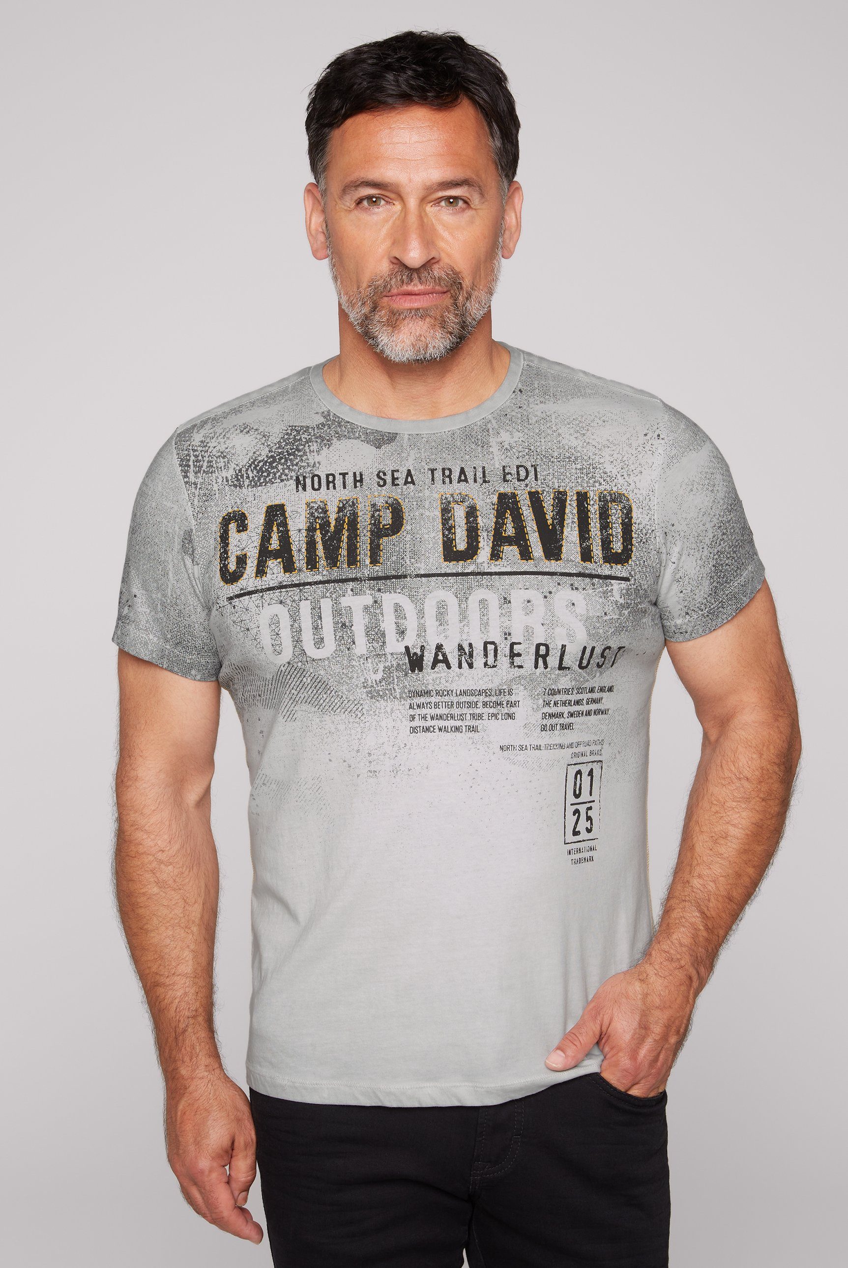 CAMP DAVID Rundhalsshirt aus Baumwolle