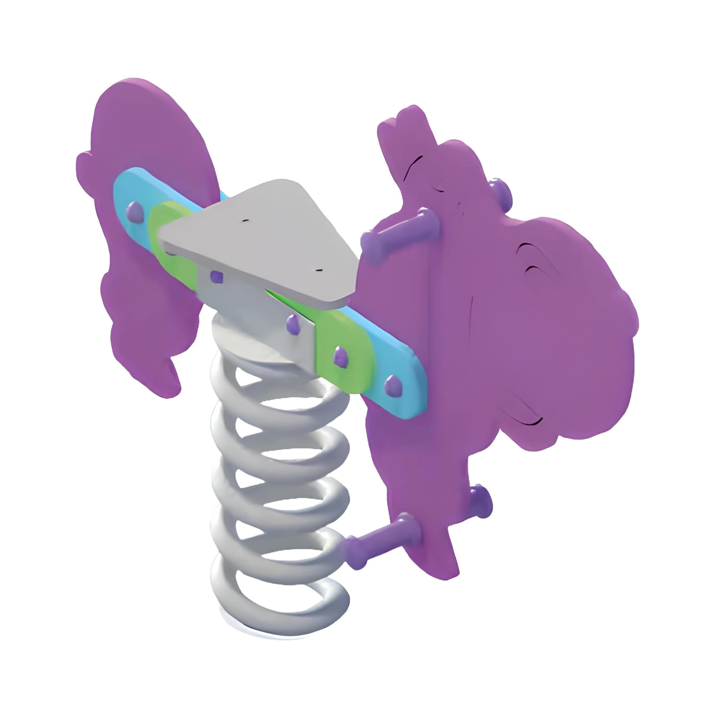 JVmoebel Federwippe Nilpferd-Schaukelwippe aus robustem Material für Kinder (Federwippe) Made in Europa