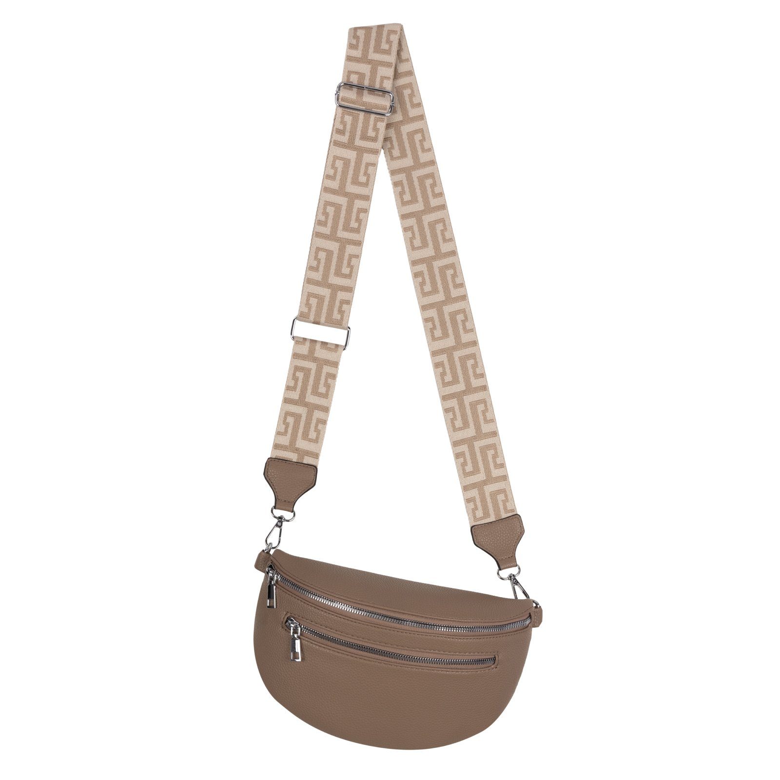Gürteltasche Bauchtasche Umhängetasche Crossbody-Bag Kunstleder Italy-Design