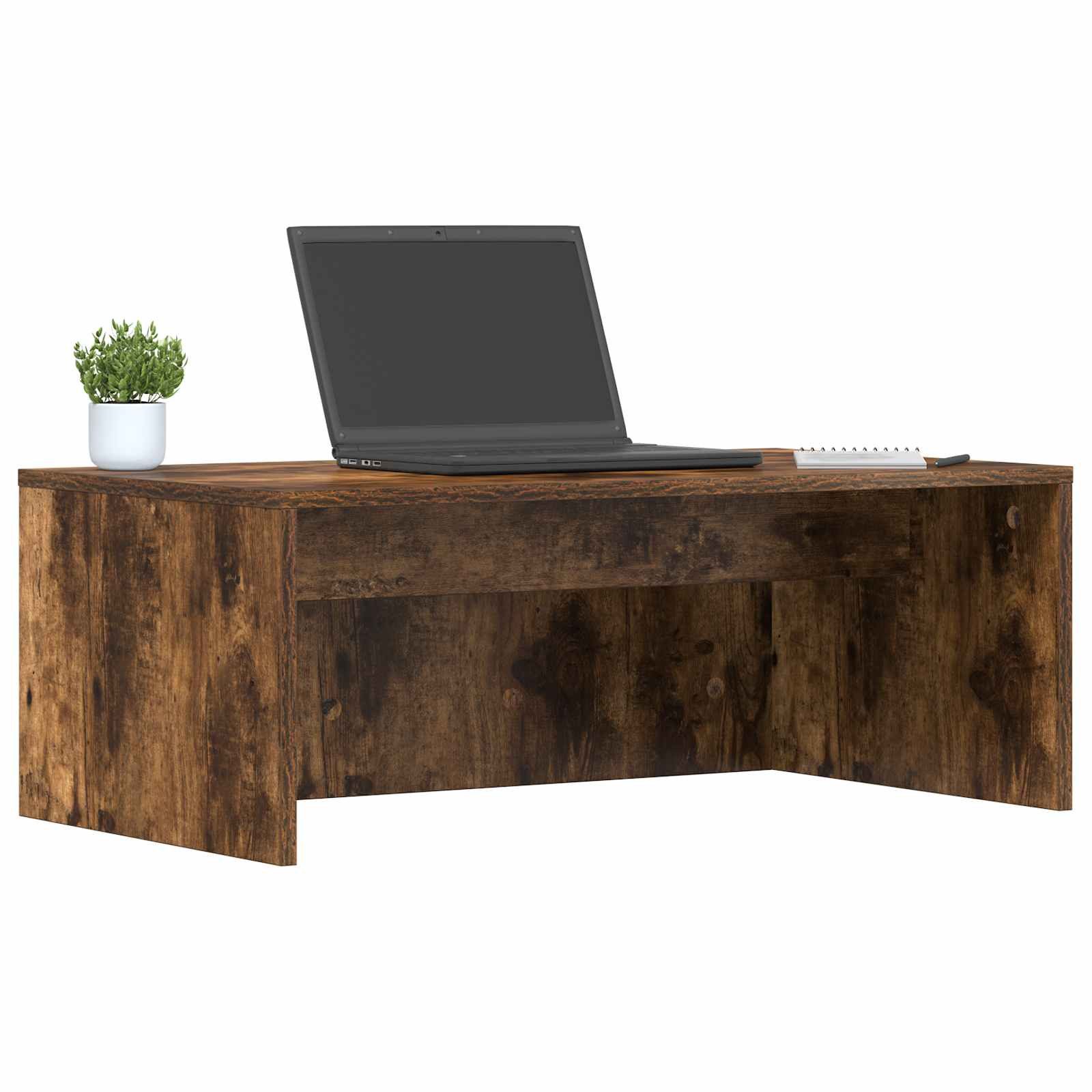 vidaXL Schreibtisch Wandtisch Geräucherte Eiche Holzwerkstoff 80 x 45 x 30 cm (1-St)