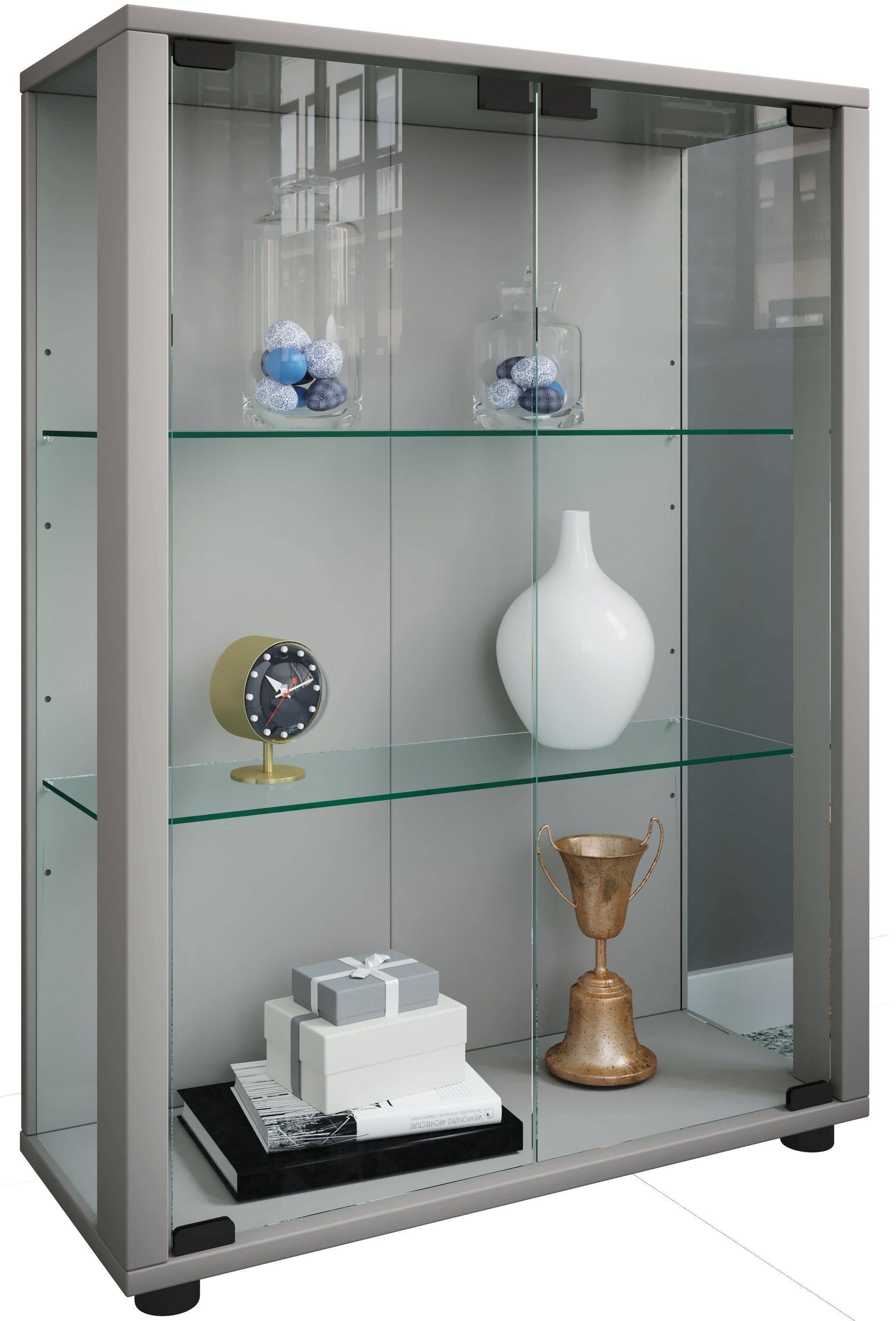 VCM Standvitrine Holz Glas Stand Vitrine günstig online kaufen