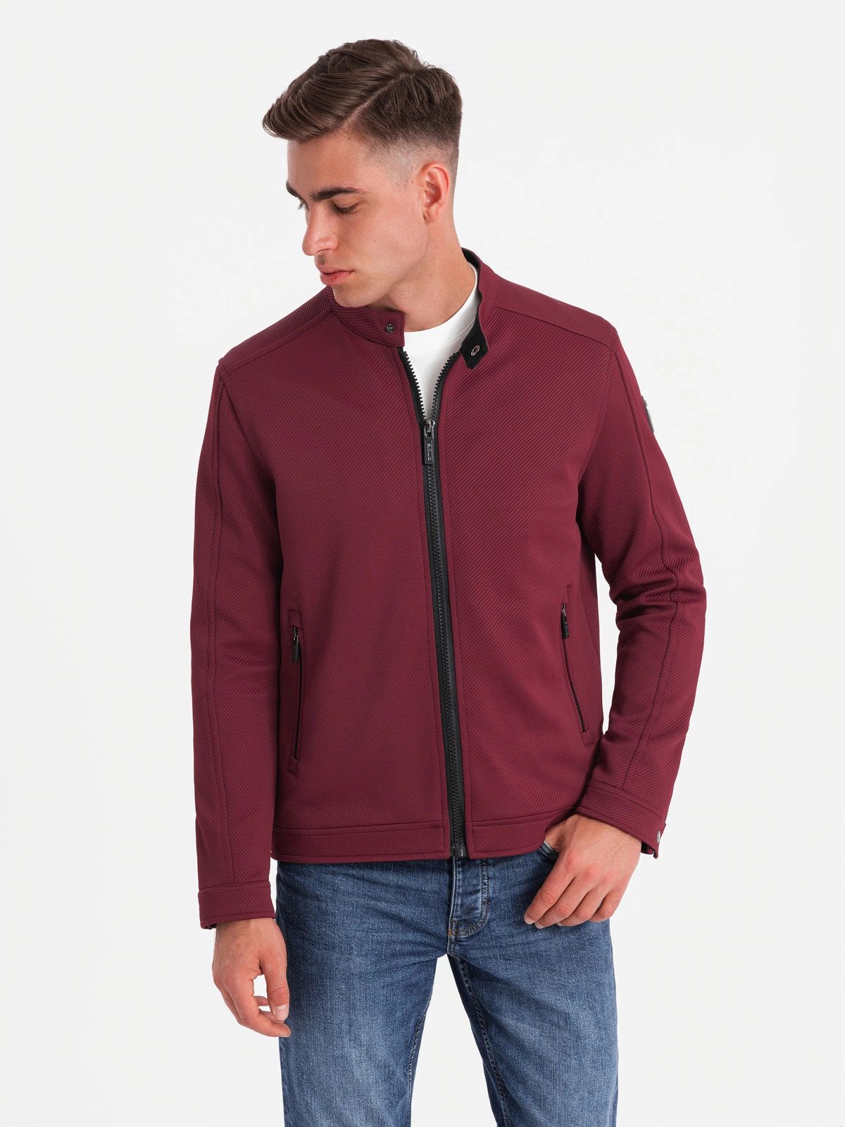 OMBRE Bikerjacke BIKER-Jacke für Herren aus günstig online kaufen