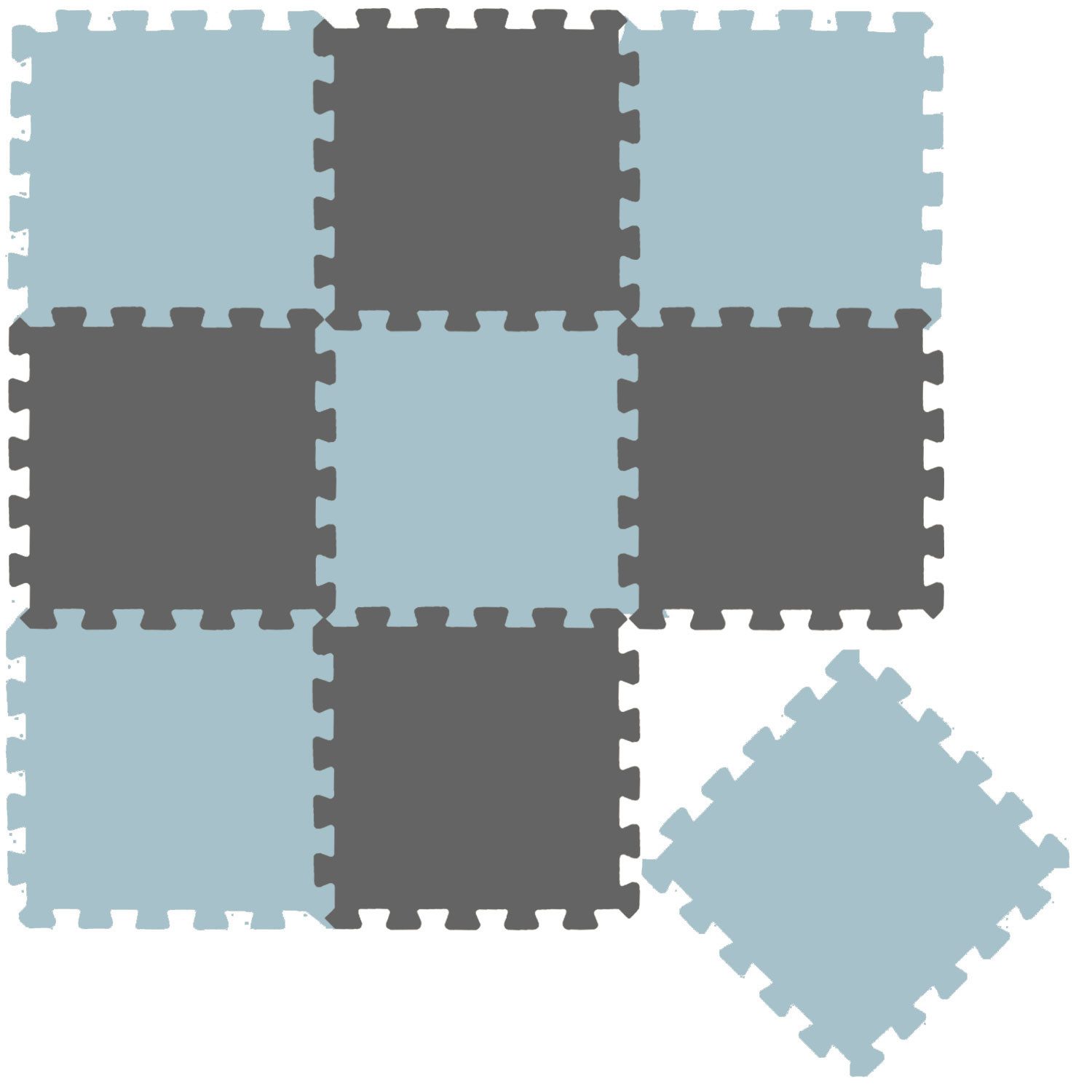 LittleTom Puzzlematte ab dem 1. Tag - 9 Teile Baby Spielmatte - 30 x 30 Kin günstig online kaufen