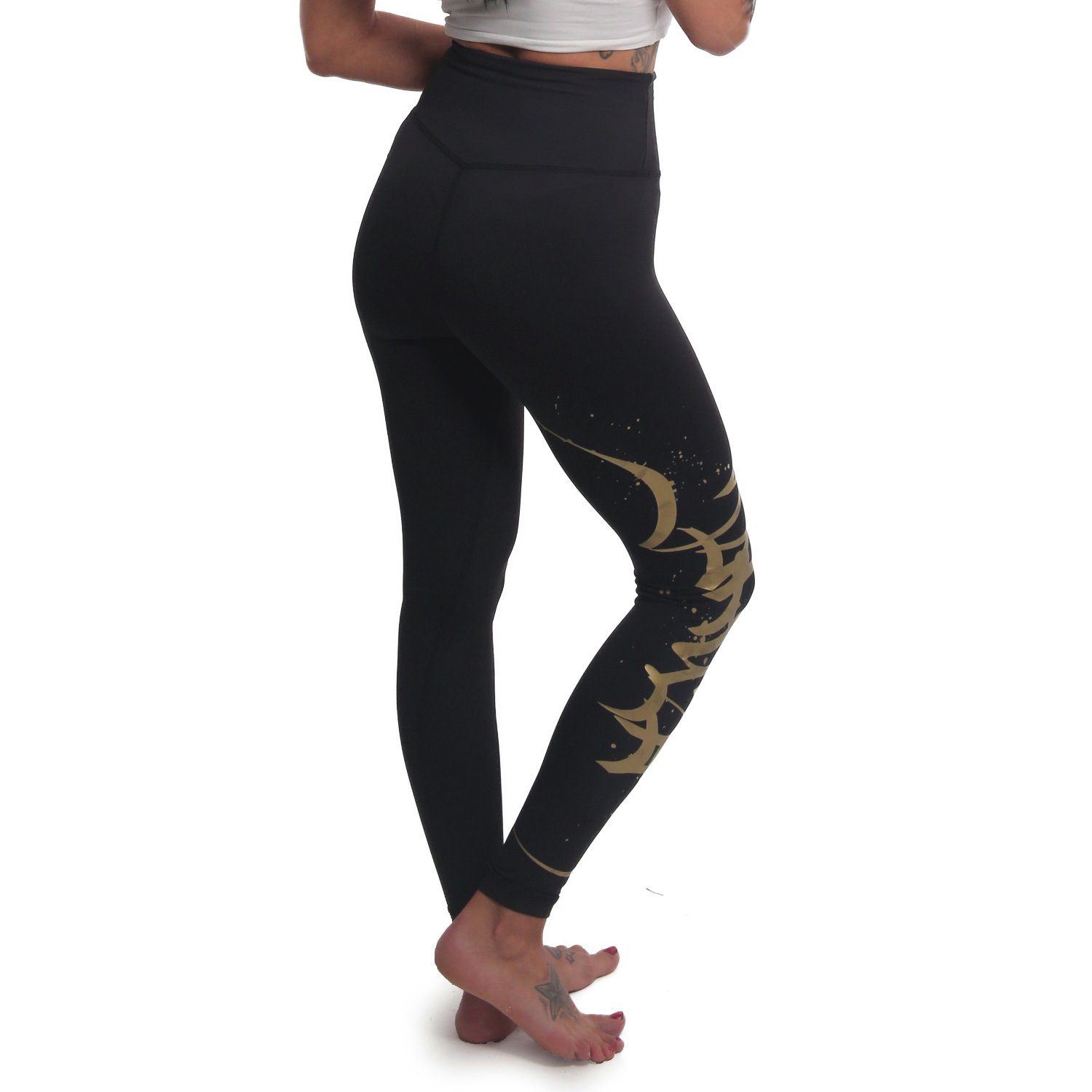 YAKUZA Leggings Tag mit mittelhohem Bund und Beintasche