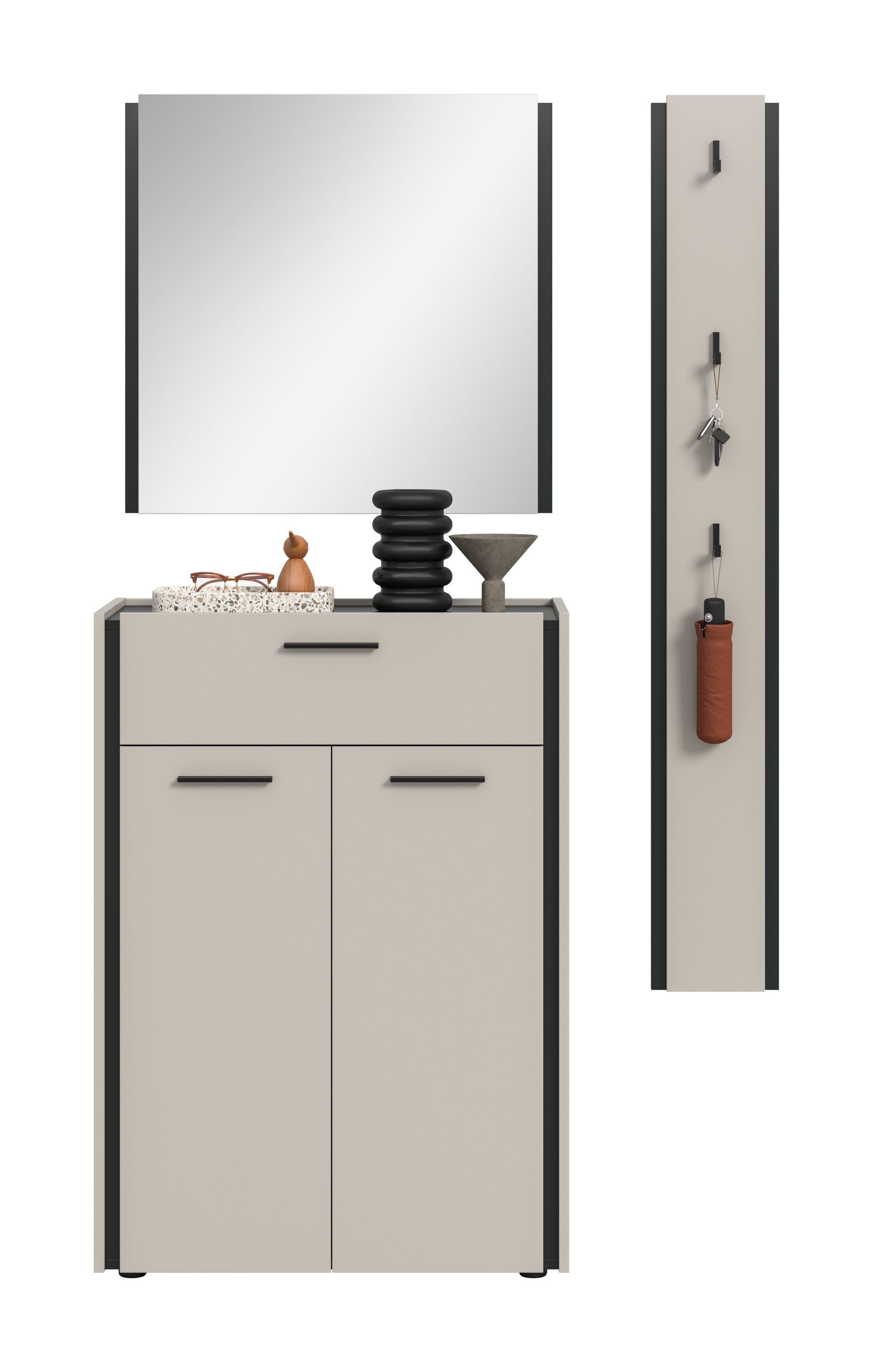 xonox.home Garderoben-Set Emil, in Kaschmir Melamin B/H/T: 142x190x37 cm