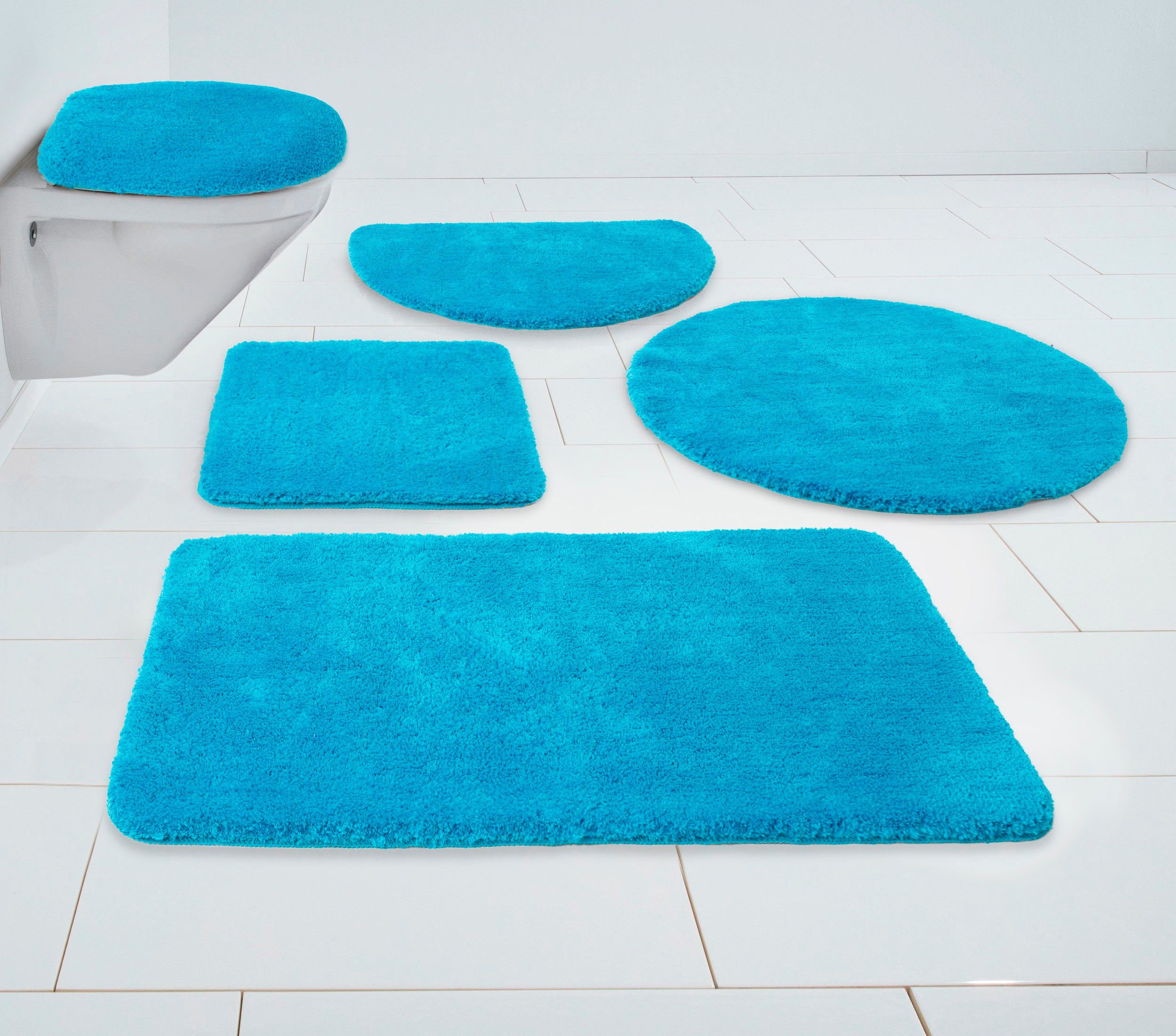 my home Badematte Madrid, Höhe 20 mm, rutschhemmend beschichtet, fußbodenhe günstig online kaufen