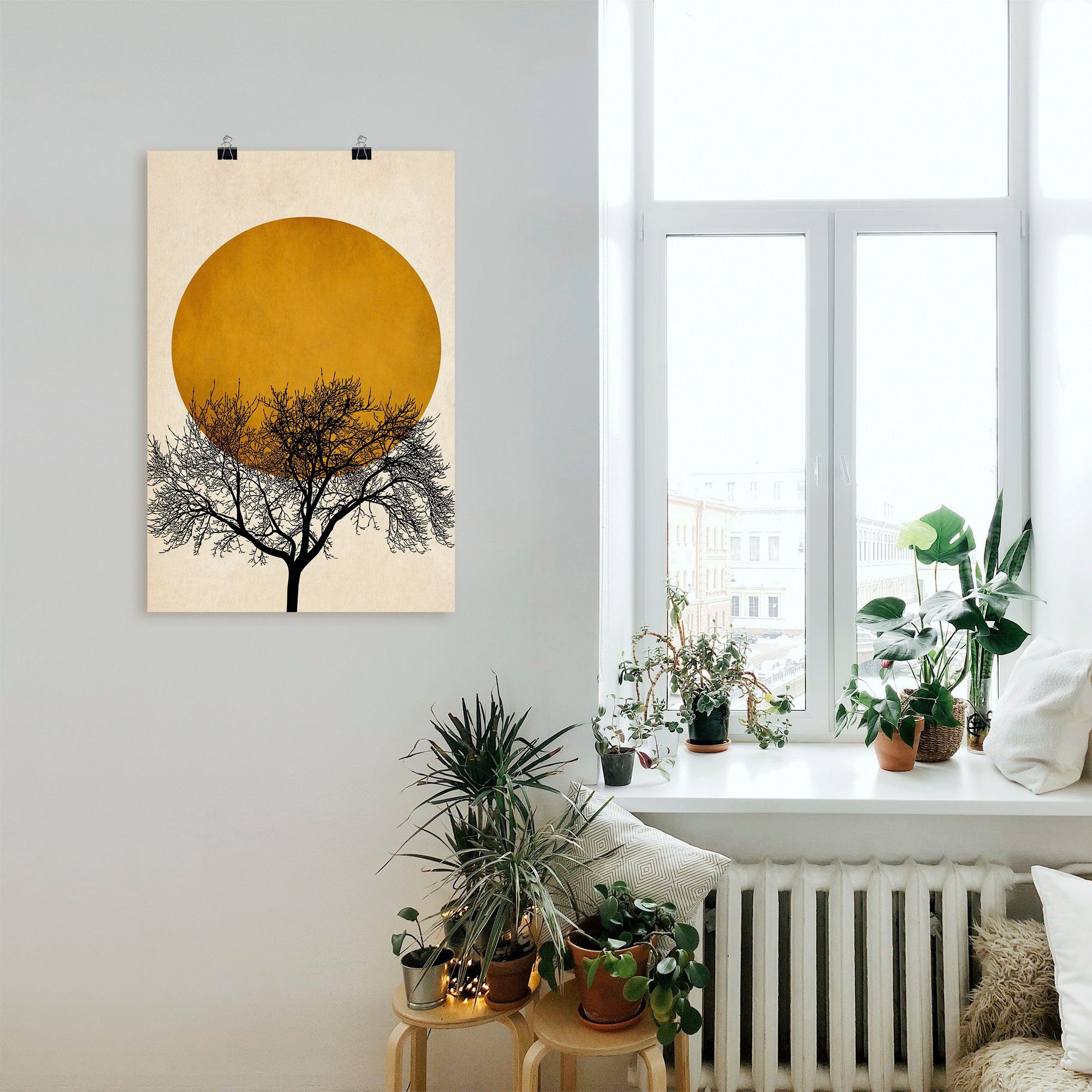 Artland Poster Wintermorgen, Baumbilder (1 St), ohne Rahmen