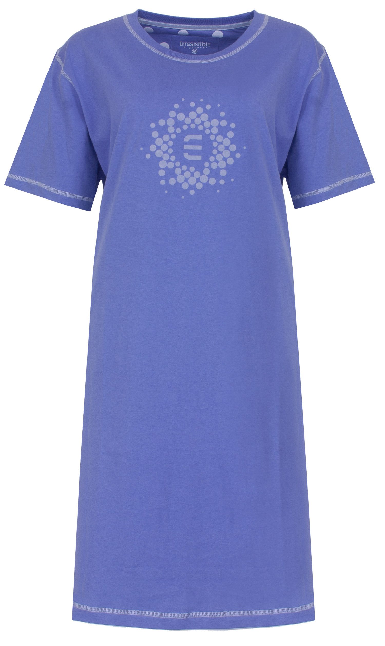 Nachthemd Damen Schlafshirt mit kurzem Arm