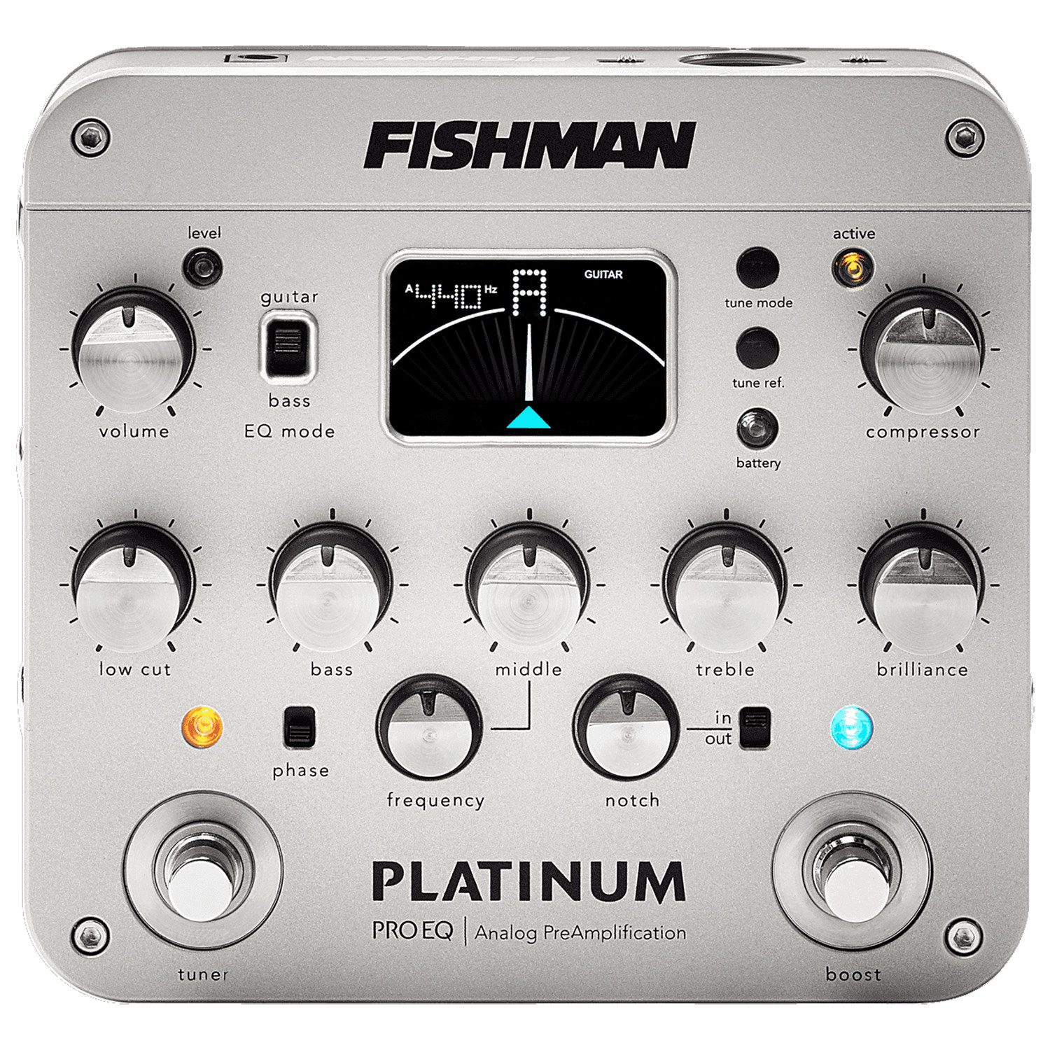Fishman Akustikgitarre Fishman PRO-PLT-201 Platinum Pro EQ Vorverstärker für Gitarre, Vorverstärker, Analog, vielseitig