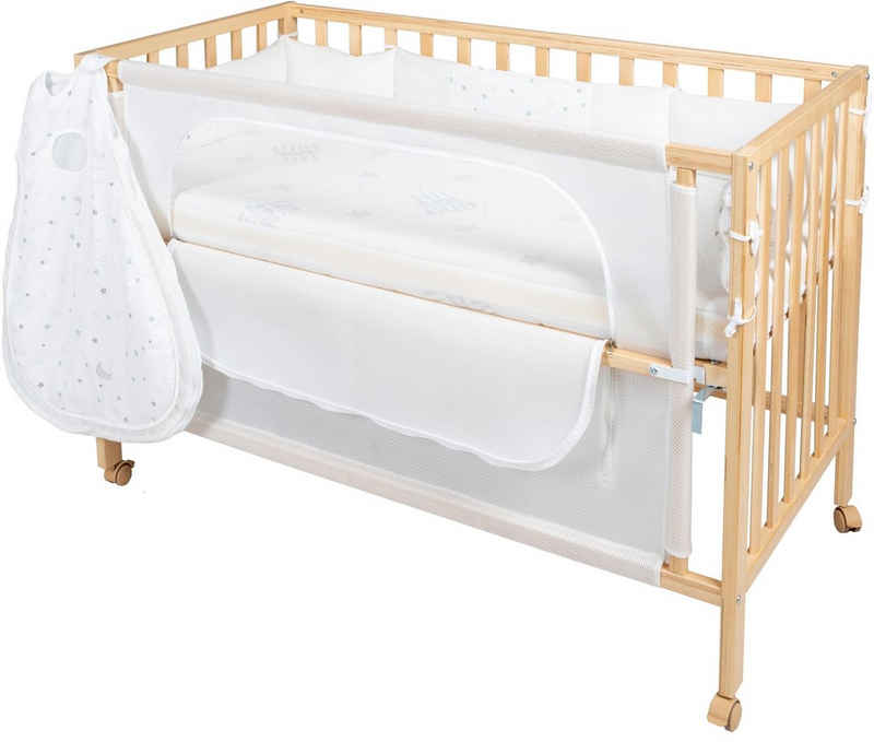 roba® Babybett Room Bed, safe asleep®, Sternenzauber natur, 4-tlg.