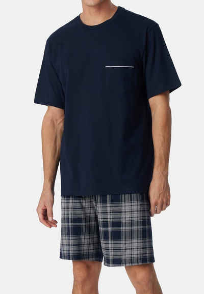 Schiesser Pyjama Comfort Fit (Set, 2 tlg) Schlafanzug - Baumwolle -