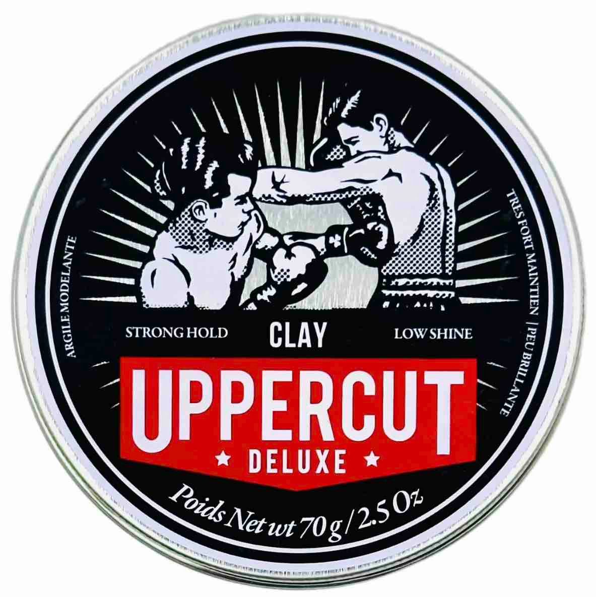 Uppercut Deluxe Haarpomade Uppercut Deluxe – Clay Pomade – Pomade, Haarwachs 70 G, 1-tlg., Wasserbasiert, starker Halt, mattes Finish