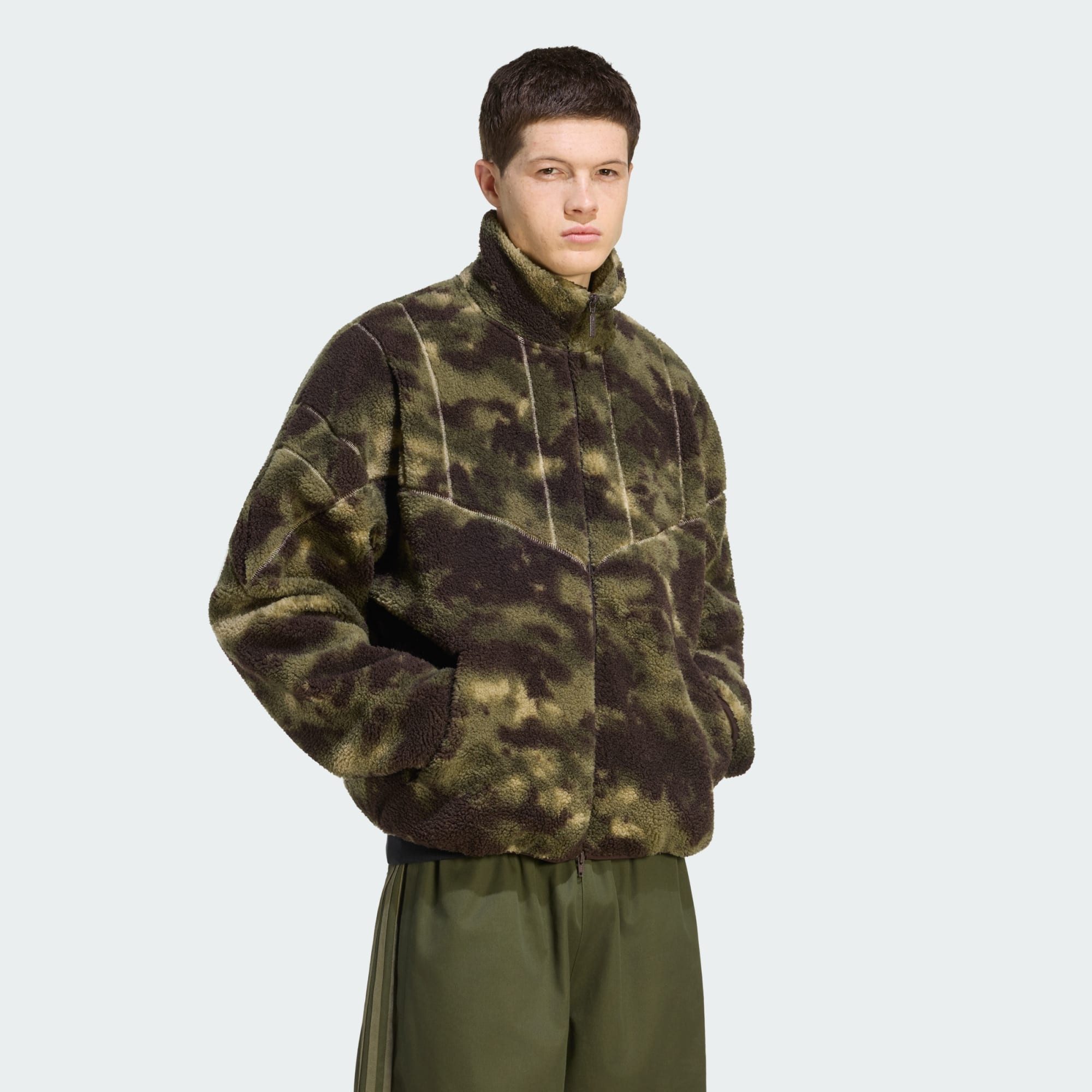 adidas Originals Trainingsjacke CAMO POLARFLEECE TRAININGSJACKE (1-St)