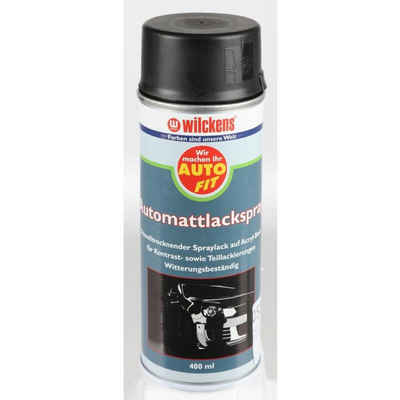 Wilckens Farben Sprühlack 6x 400ml Auto Fit Lackspray schwarz matt für Kontrast-& Teillackierung