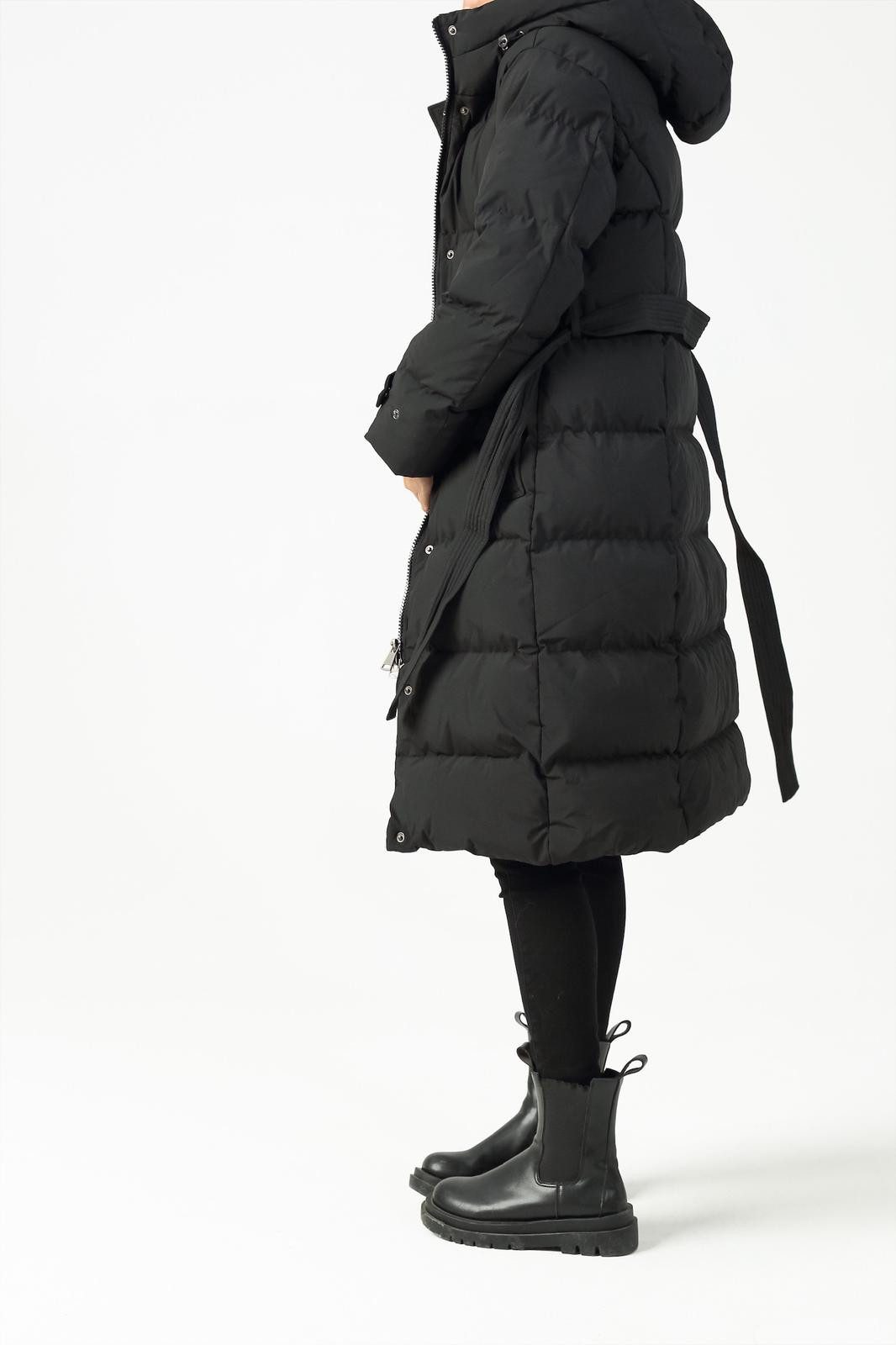 Copperose Langjacke Damen Steppmantel mit Gürtel, günstig online kaufen