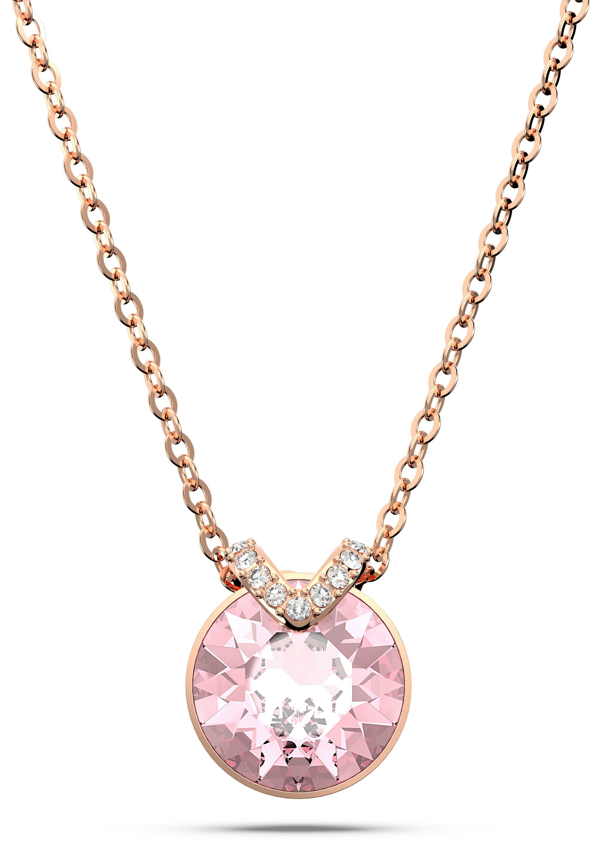 Swarovski Kette mit Anhänger Bella, Rundschliff, 5662088, 5662091, mit Swarovski® Kristall