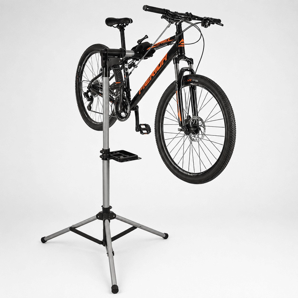 MidGard Fahrrad-Montageständer mit Stativ für Profis, Fahrradständer für Fahrrad & e-Bike MTB Rennrad