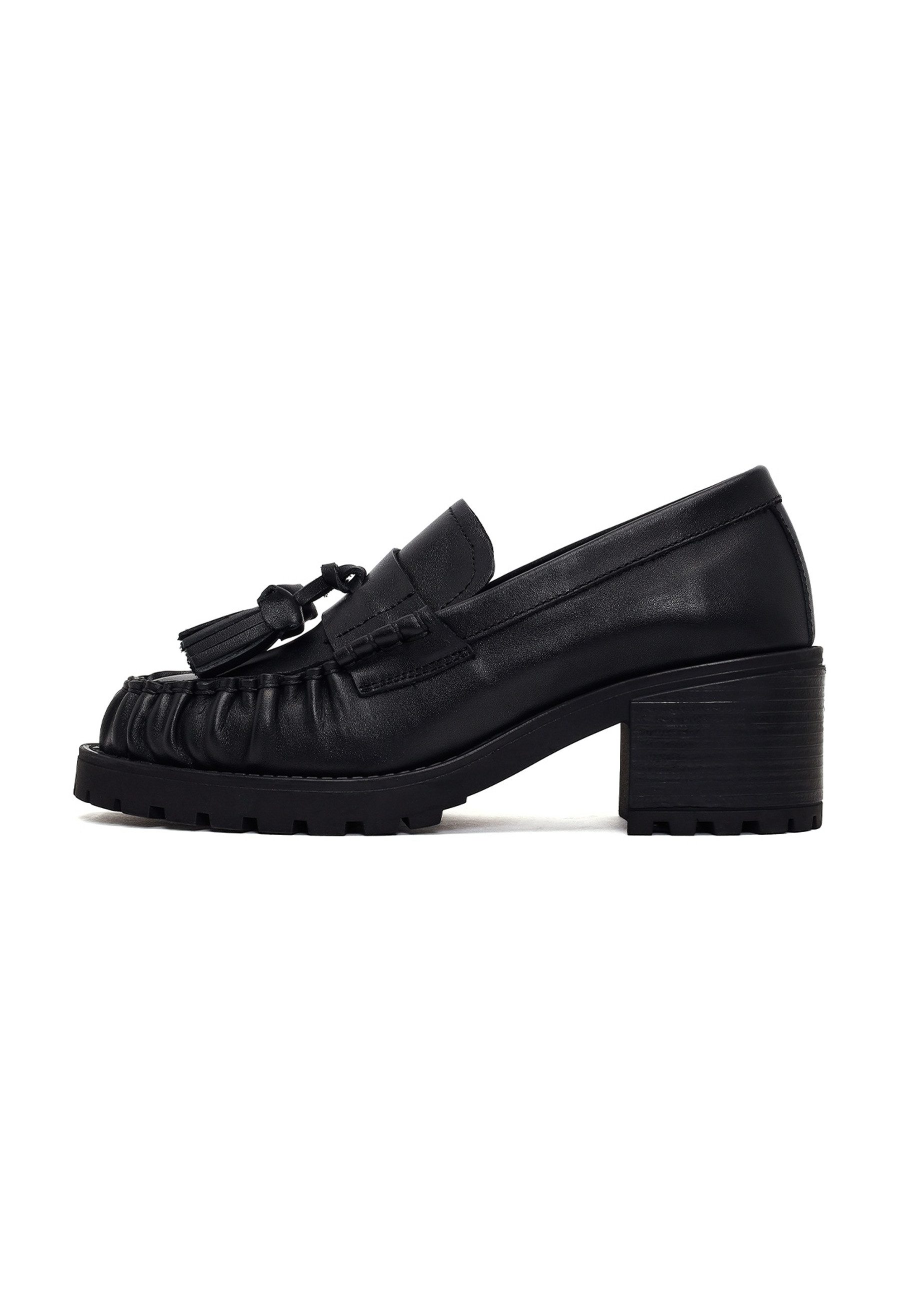 Derimod Echtleder Blockabsatz-Loafer Loafer