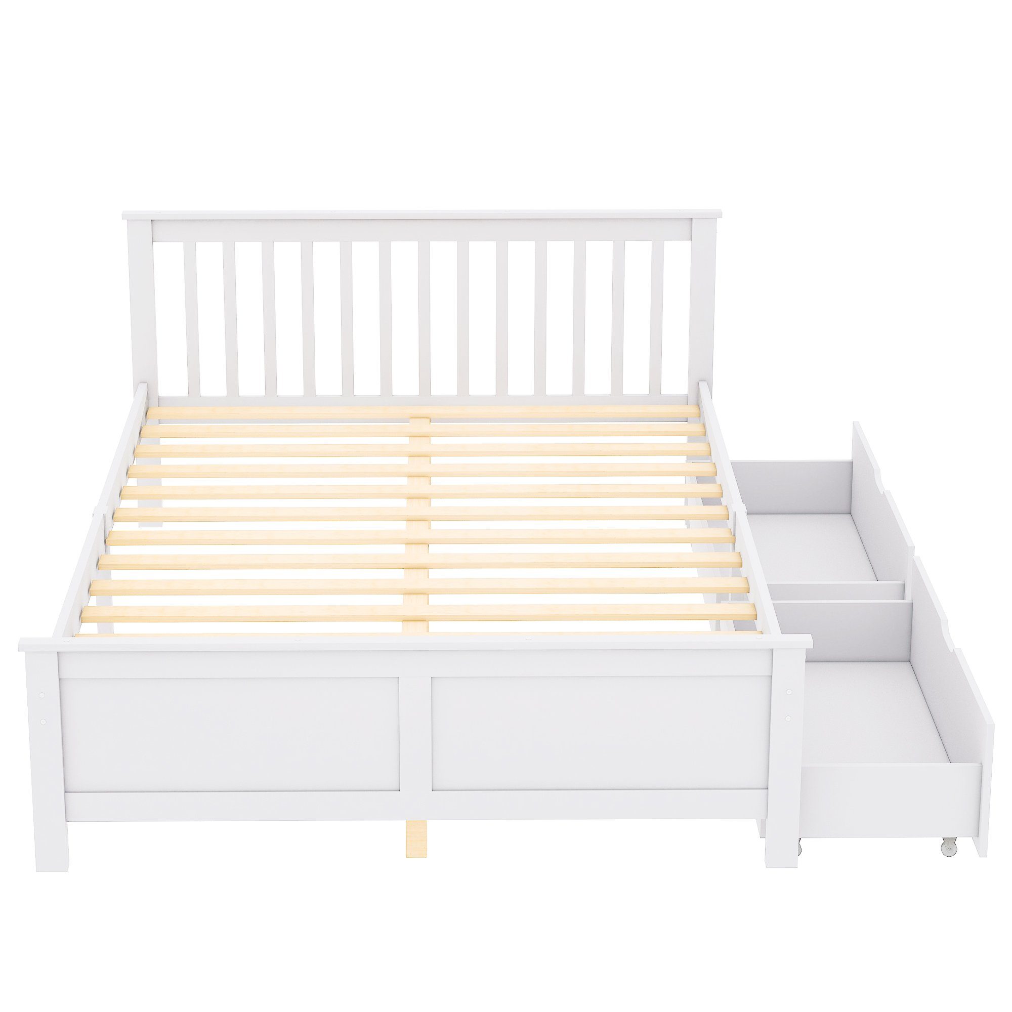 SOFTWEARY Massivholzbett (Doppelbett mit Lattenrost und günstig online kaufen