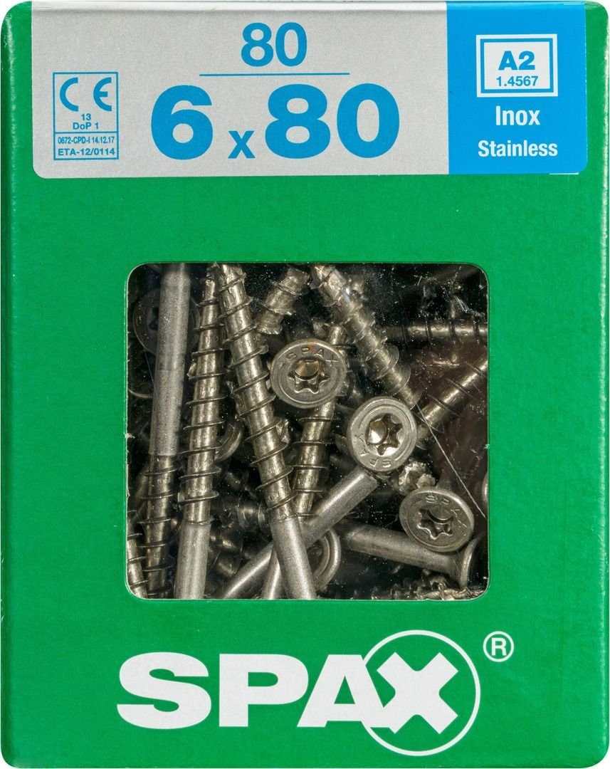SPAX Holzbauschraube Spax Universalschrauben 6.0 x 80 mm TX 30 - 80