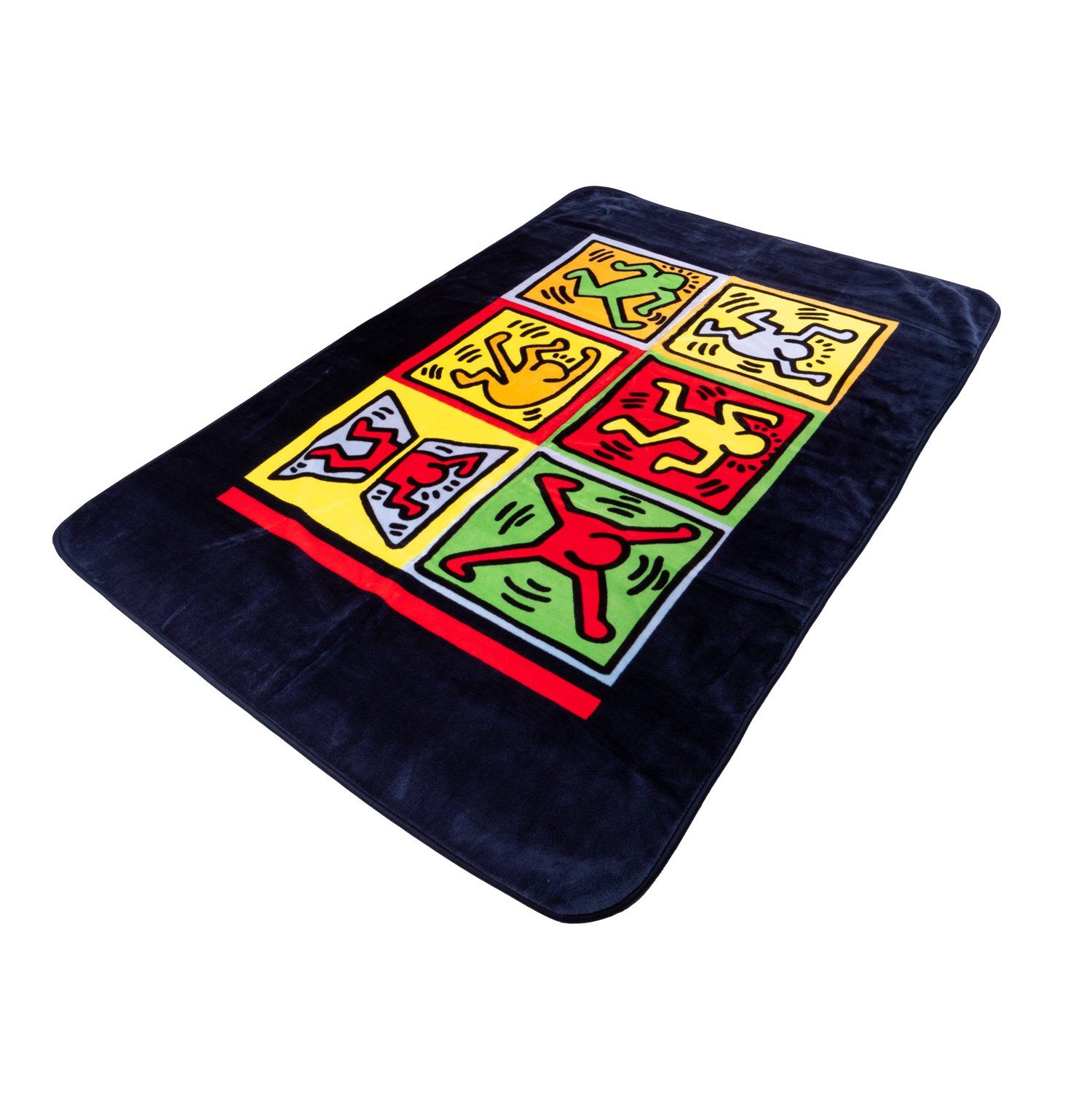 Wohndecke Deluxe, Traumschloss, Keith Haring, Pop Art günstig online kaufen