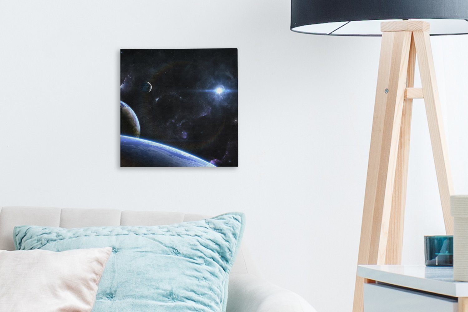 Leinwand Bilder Leinwandbild (1 Sternplaneten, St), Wohnzimmer Schlafzimmer für OneMillionCanvasses®