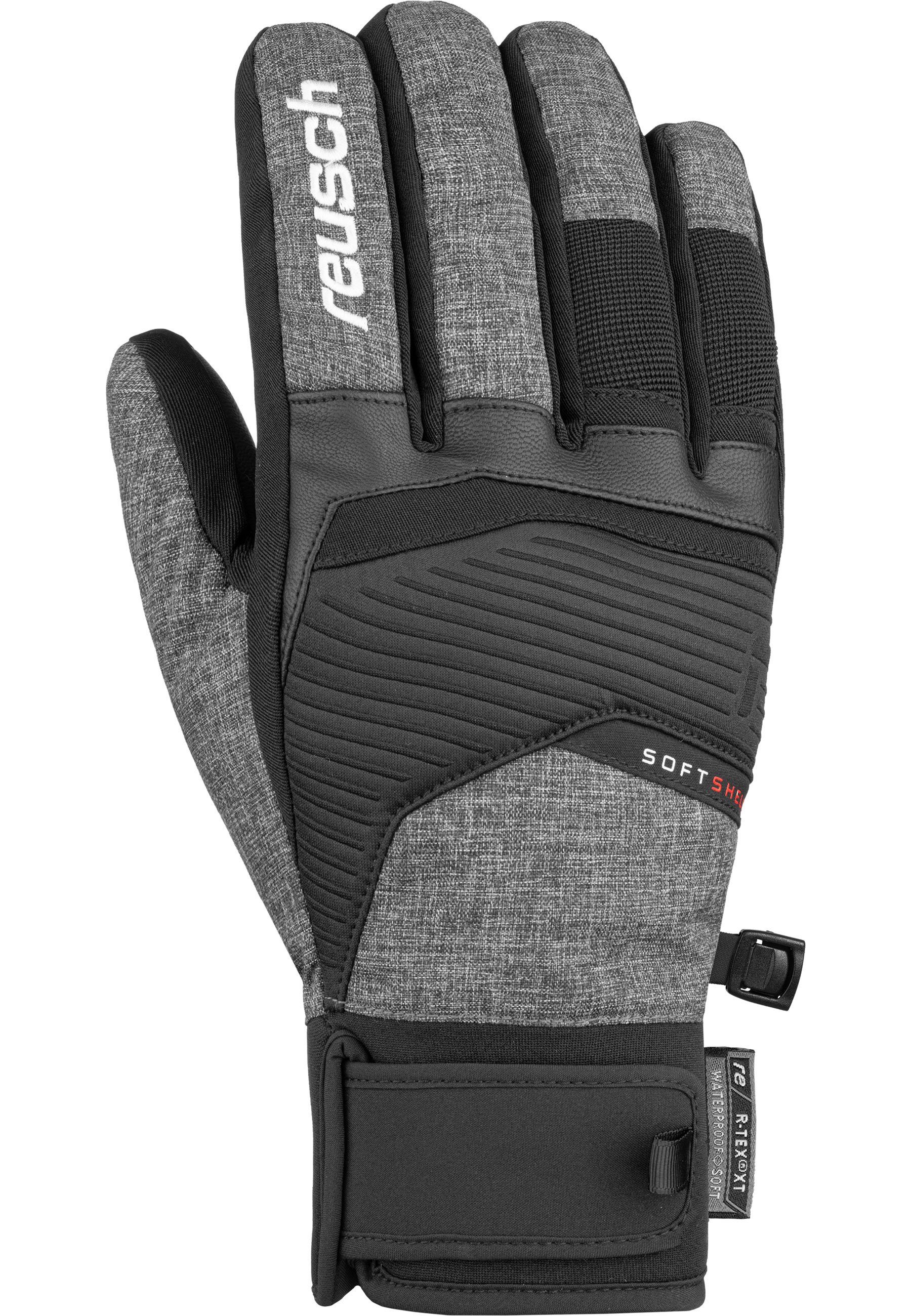 Reusch Skihandschuhe Venom und R-TEX® schwarz-grau Material XT aus wasserdichtem atmungsaktivem