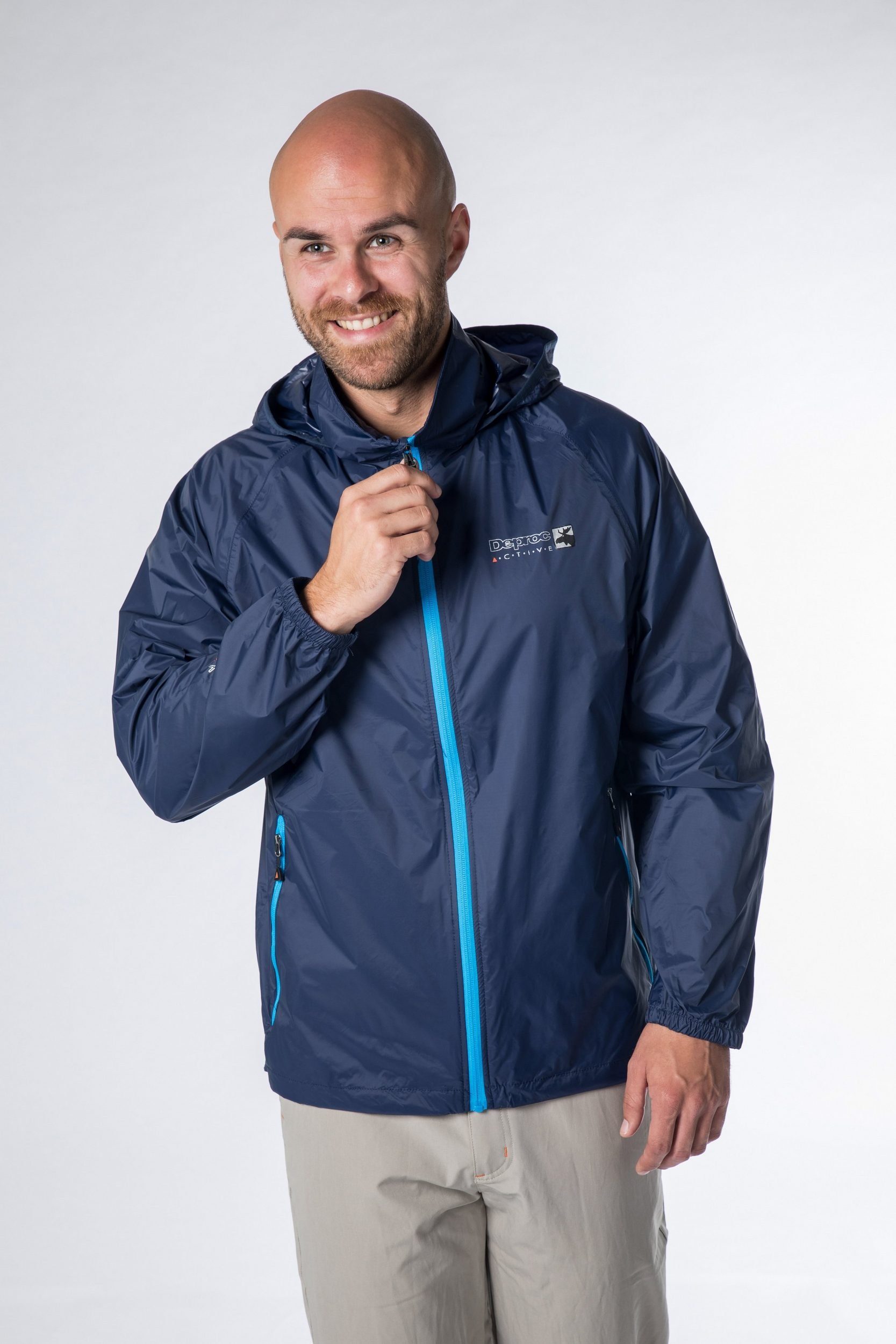 DEPROC Active Regenjacke ROBSON MEN CS II Outdoorjacke, Radjacke Auch in Großen Größen erhältlich navy