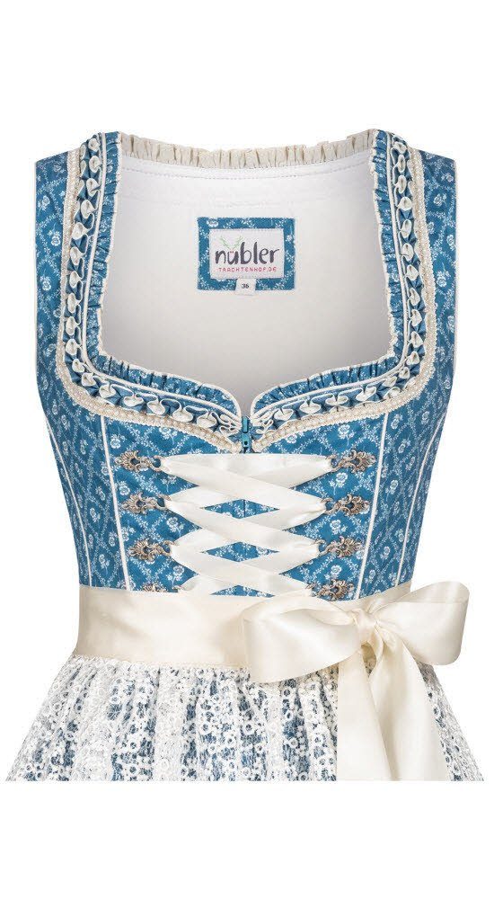 in Anita Trachtenkleid Nübler midi Nübler von Blau Dirndl