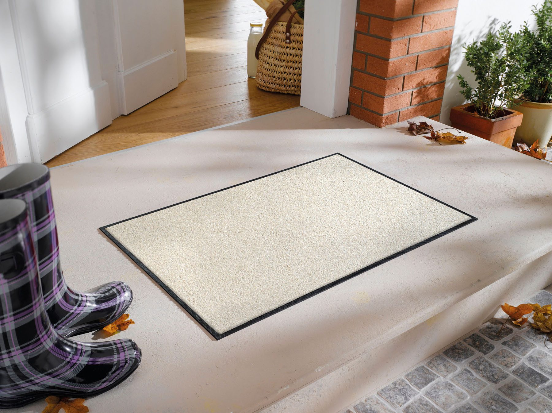 wash+dry by Kleen-Tex Fußmatte Fußmatte 60x90 Champagner beige, Eingangsmat günstig online kaufen
